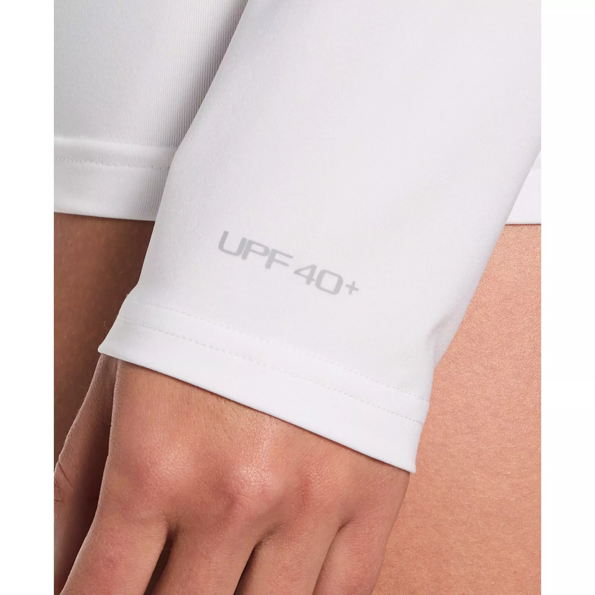 Nike Women's Swim Hydroguard Dri-FIT UV Long Sleeve Swim Top - WHITE