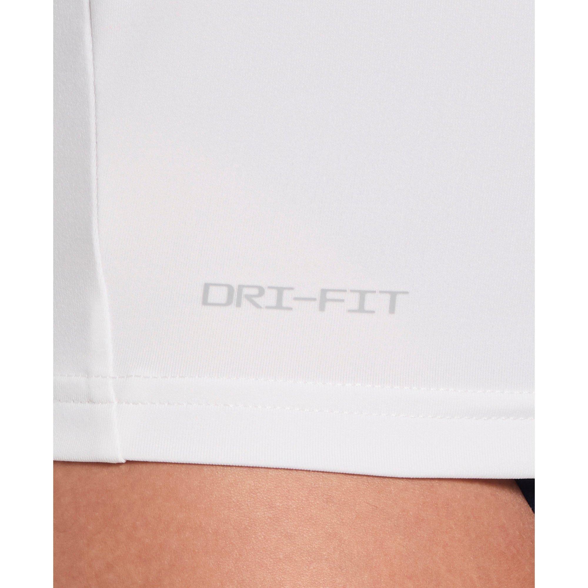 Nike Women's Swim Hydroguard Dri-FIT UV Long Sleeve Swim Top - WHITE Thumbnail View 5