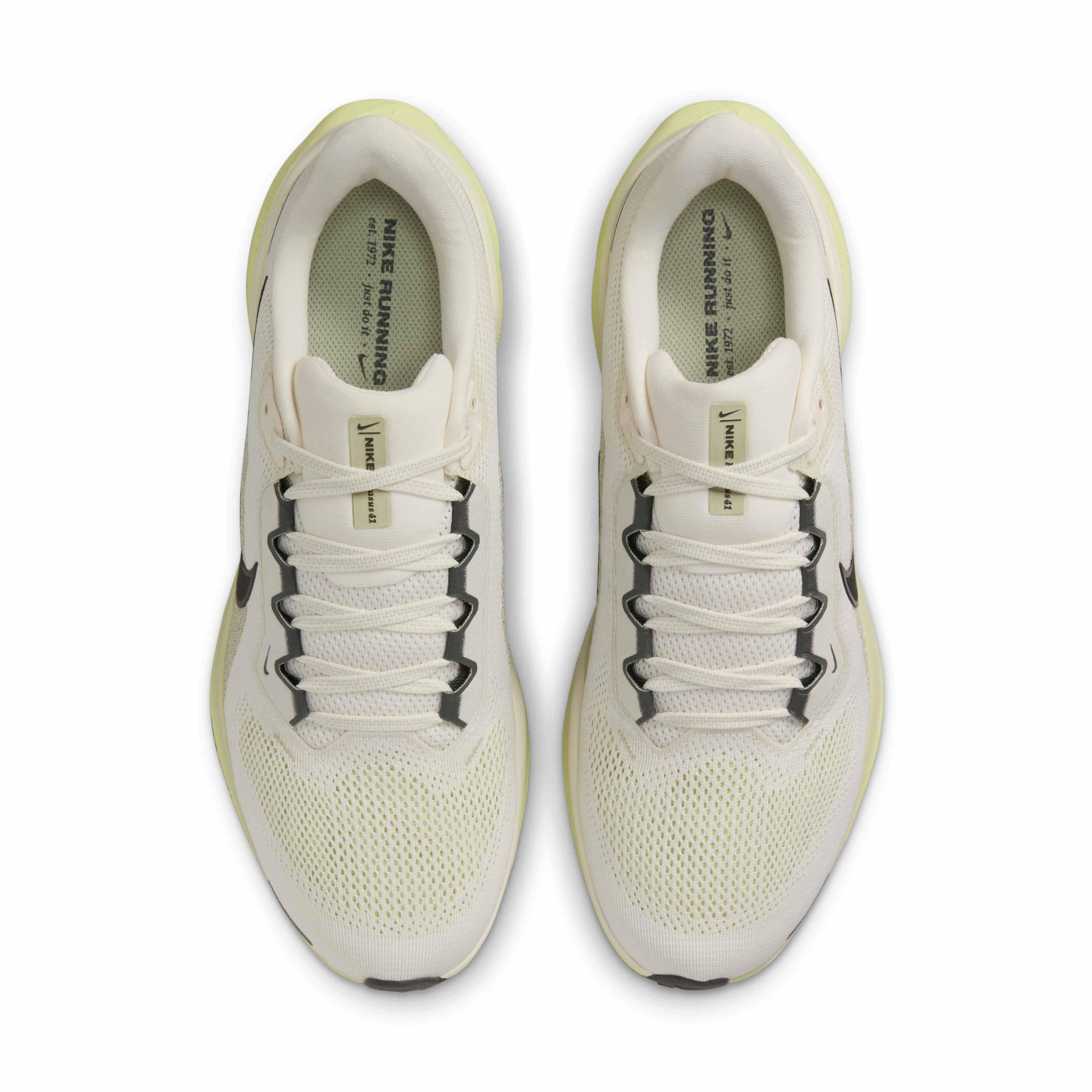 Nike Pegasus 41 "Pale Ivory/Limelight/Olive Aura/Sequoia" Men's Running Shoe - IVORY/LIMELIGHT/OLIVE/SEQUOIA Thumbnail View 4