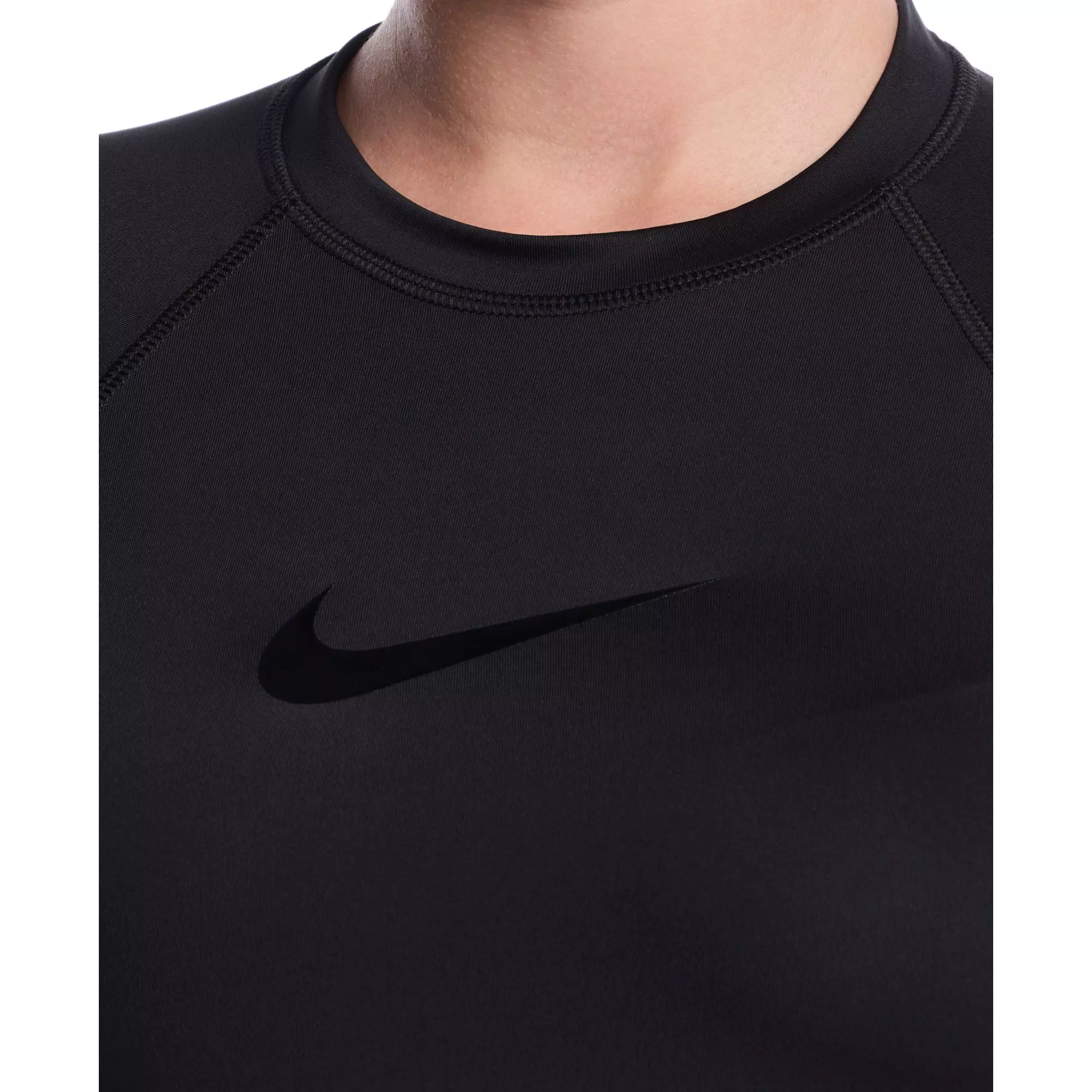 Nike Women's Swim Dri-FIT UV Hydroguard Long Sleeve Swim Top - BLACK