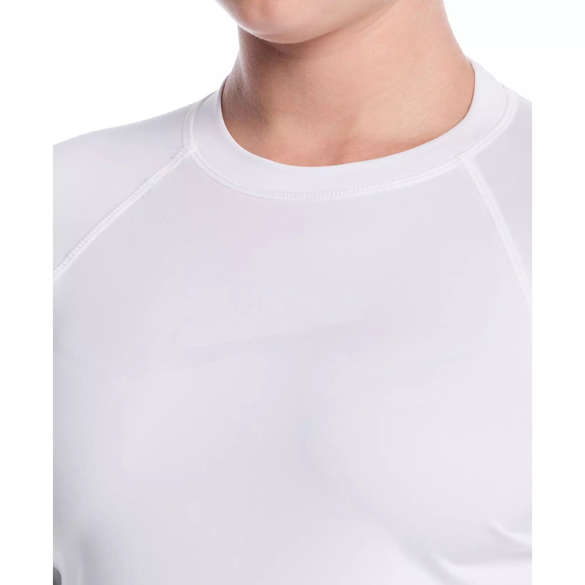 Nike Women's Swim Dri-FIT UV Hydroguard Long Sleeve Swim Top - WHITE