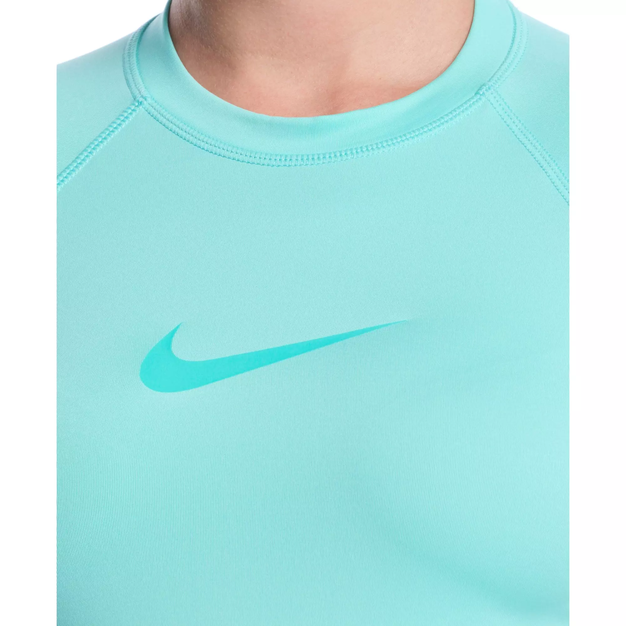 Nike Women's Swim Dri-FIT UV Hydroguard Long Sleeve Swim Top - TURQUOISE
