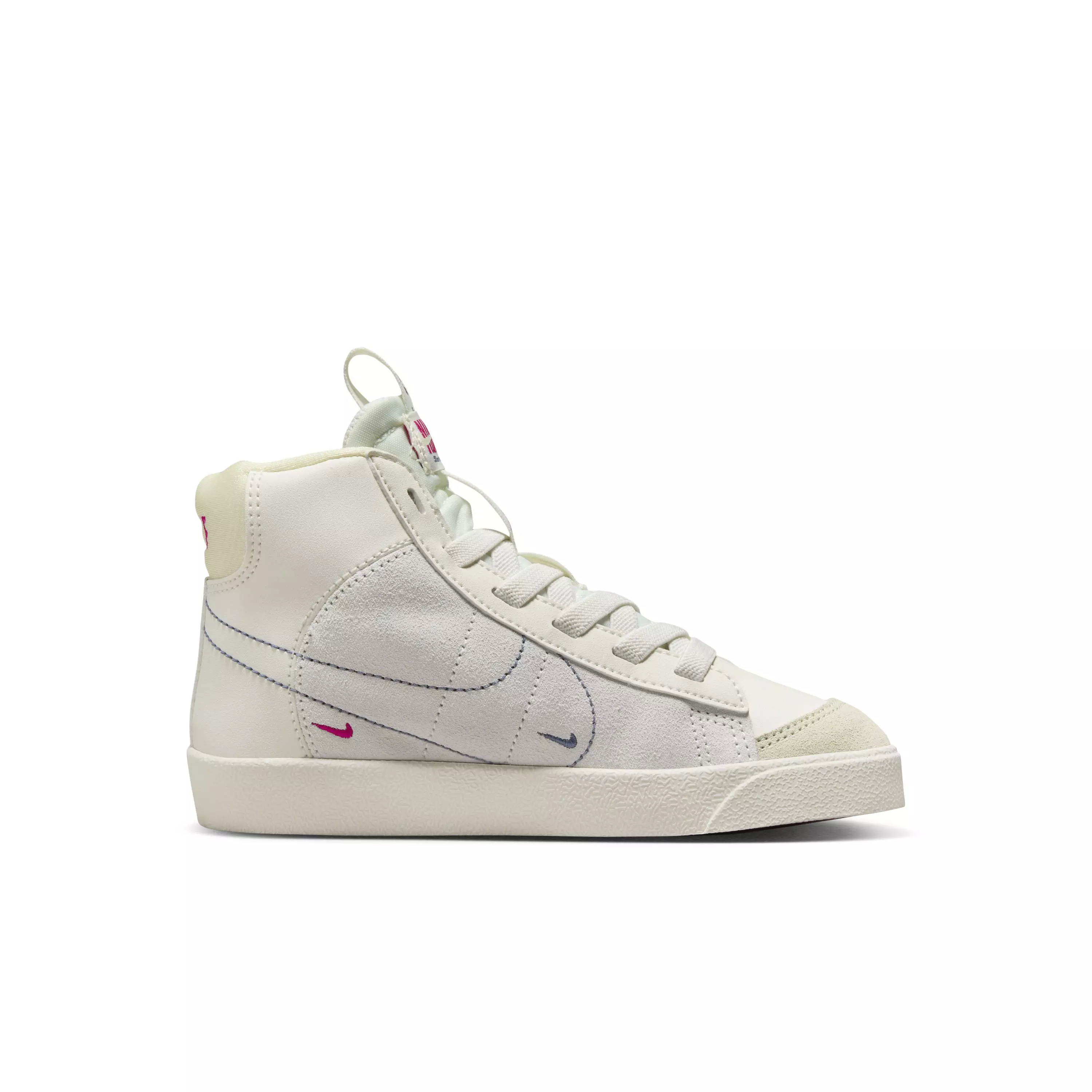 Nike Blazer Mid '77 SE "Sail/Sail/Fireberry/Diffused Blue" Preschool Kids' Shoe - SAIL/SAIL/FIREBERRY/BLUE