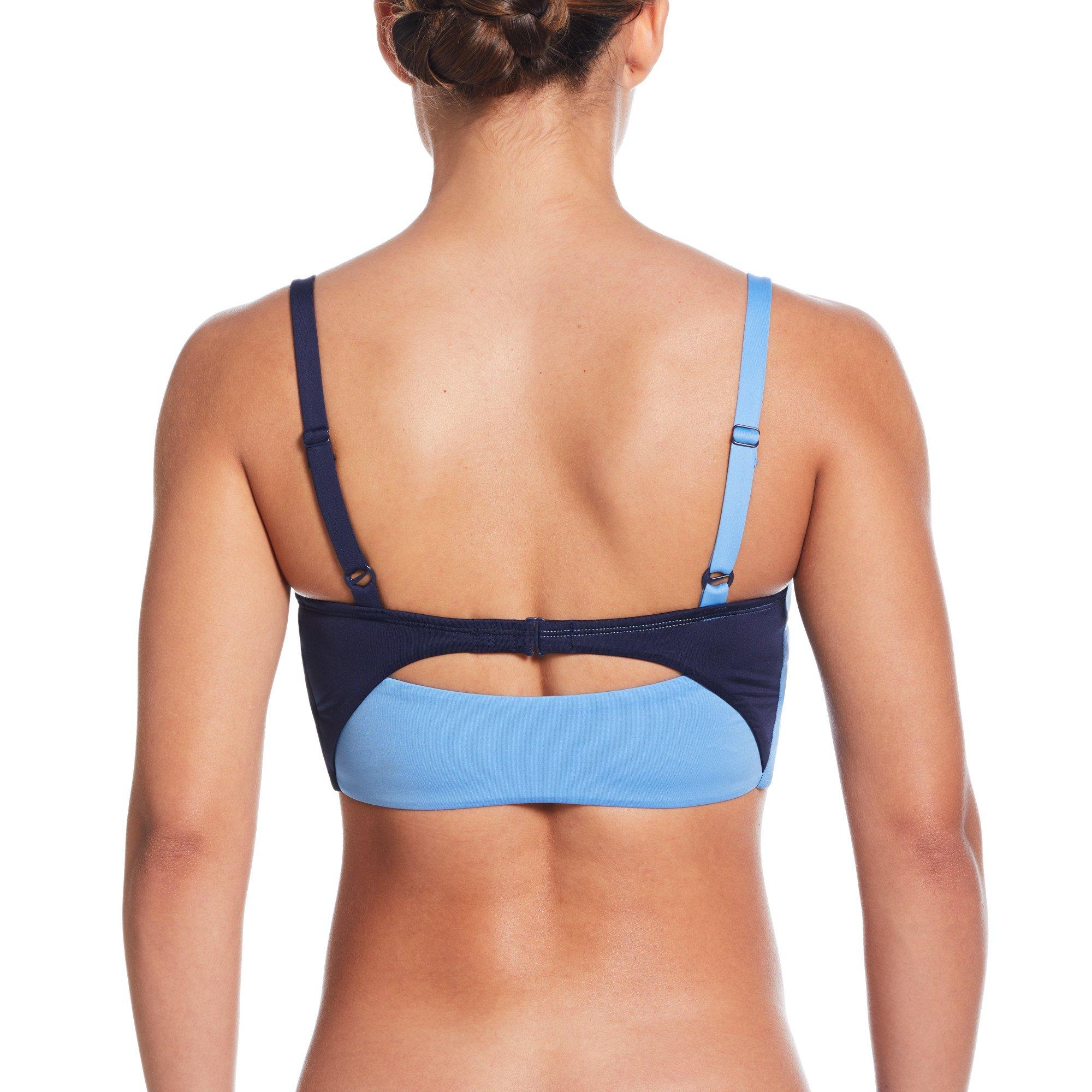 Nike Women's Swim V-Neck Midkini - NAVY Thumbnail View 2