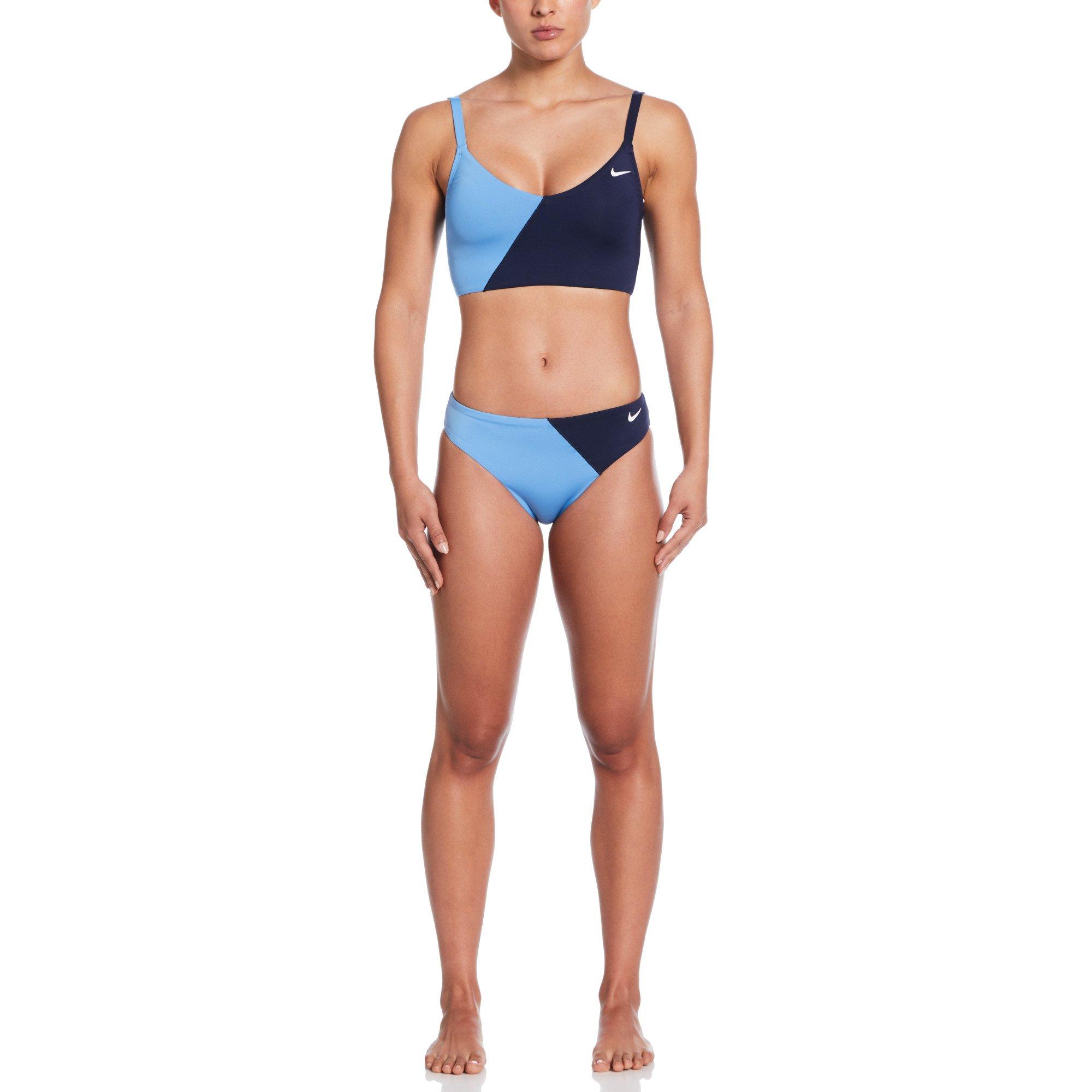 Nike Women's Swim V-Neck Midkini - NAVY Thumbnail View 4