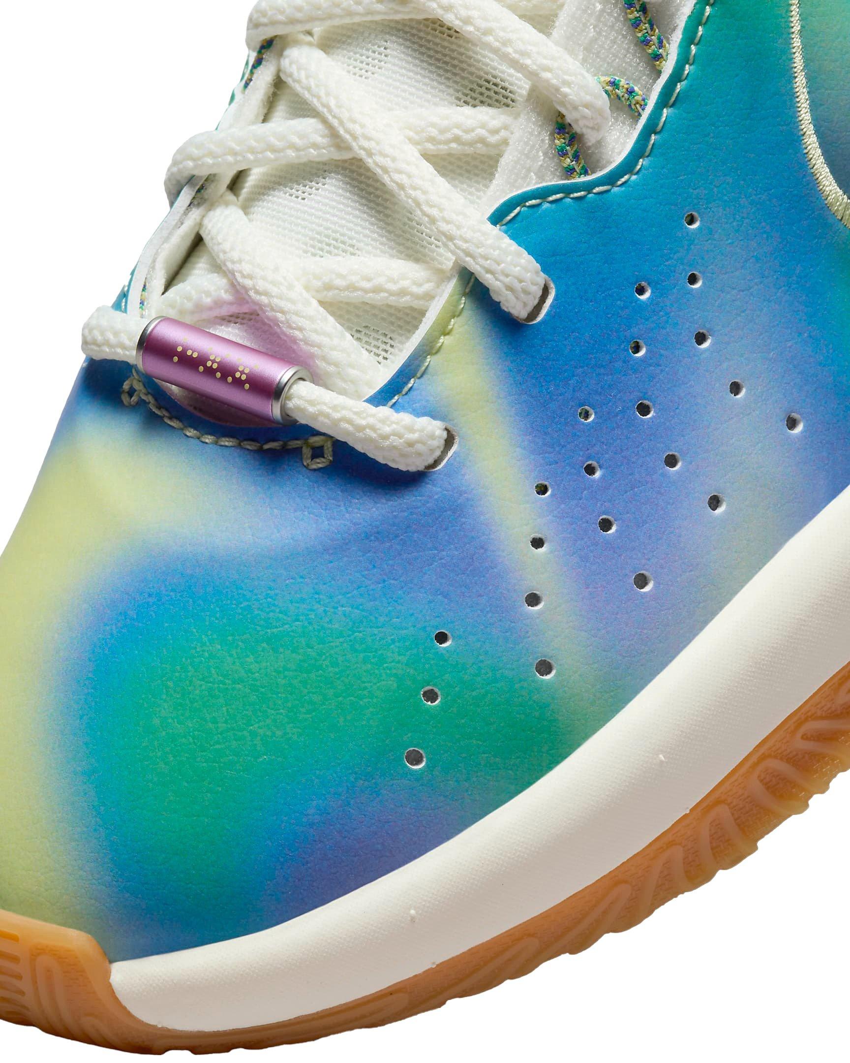 Nike LeBron XXI SE Grade School Boys' Multi-Color/Luminous Green/Fuchsia Dream/Sail Basketball Shoe