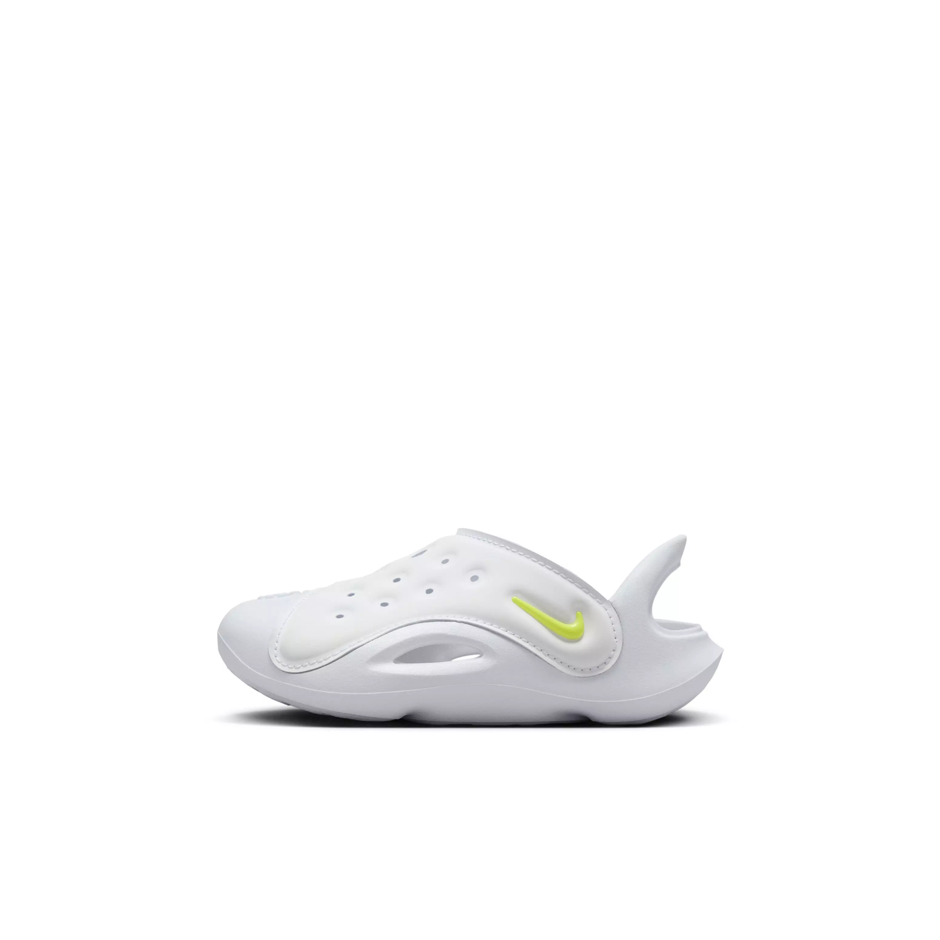 Nike Aqua Swoosh "White/Pure Platinum/Volt" Infant Boys' Sandal - WHITE/PLATINUM/VOLT
