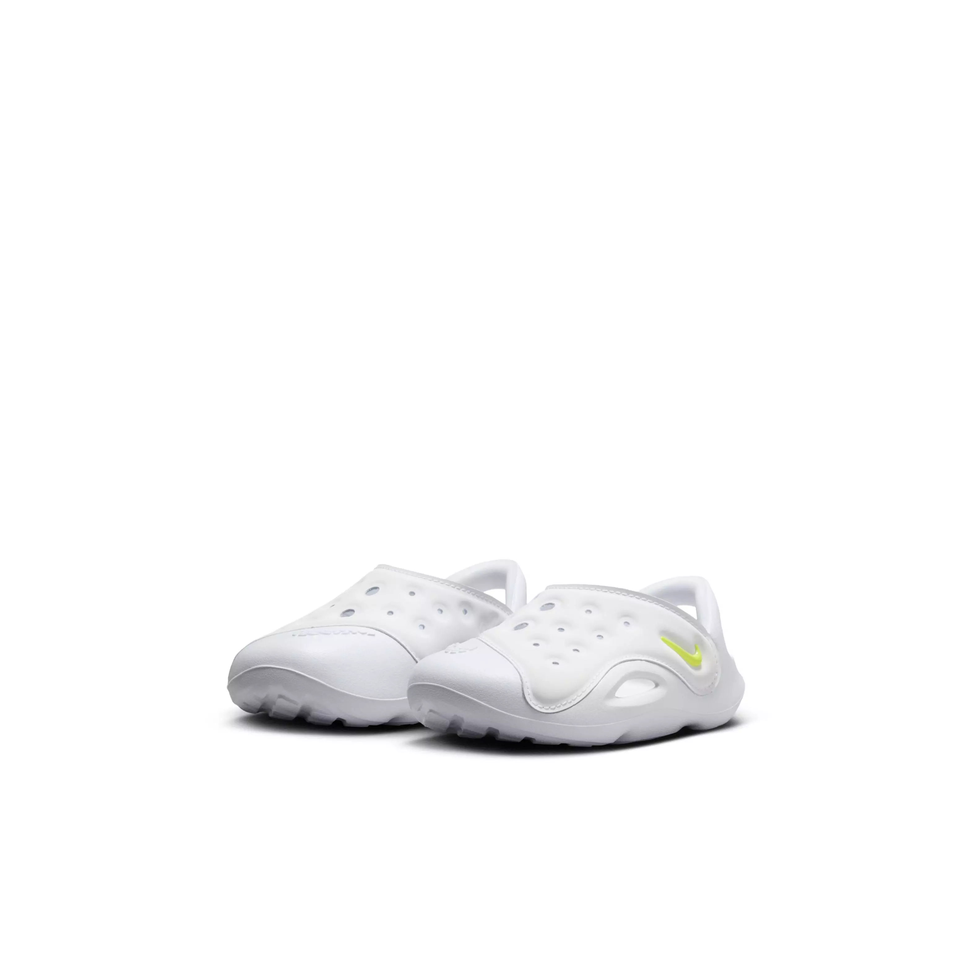 Nike Aqua Swoosh "White/Pure Platinum/Volt" Infant Boys' Sandal - WHITE/PLATINUM/VOLT