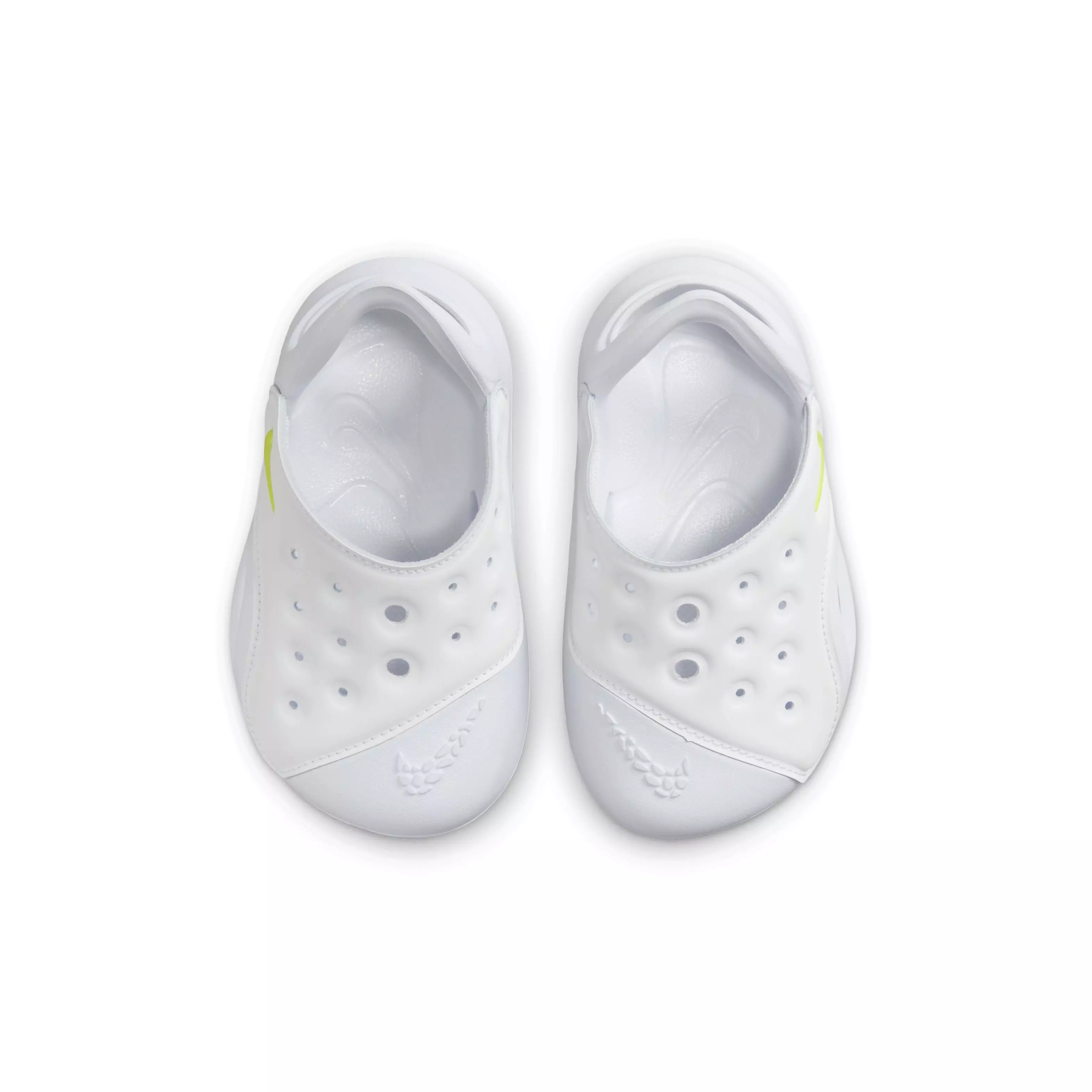 Nike Aqua Swoosh "White/Pure Platinum/Volt" Infant Boys' Sandal - WHITE/PLATINUM/VOLT