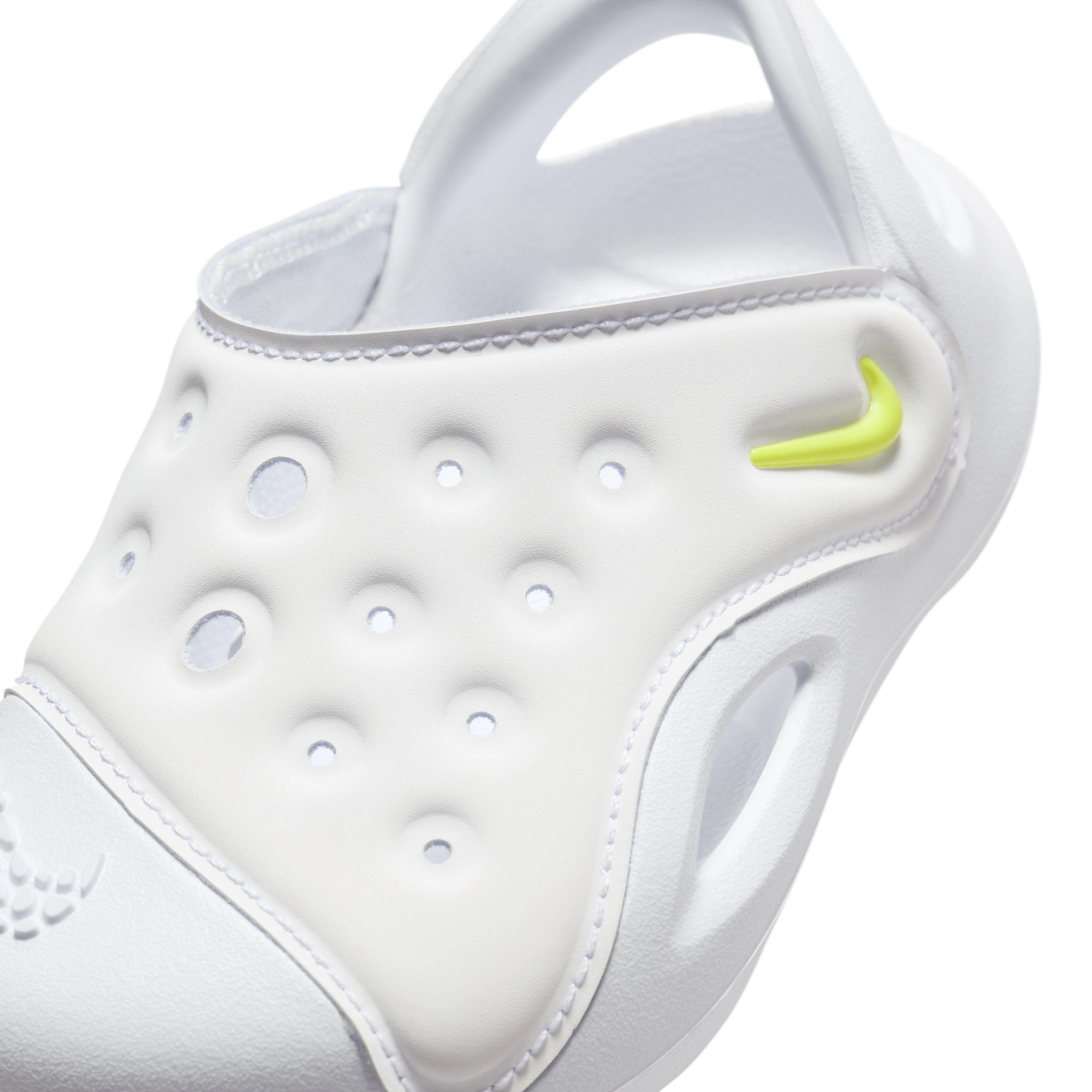 Nike Aqua Infant Boys' "White/Pure Platinum/Volt" Sandal