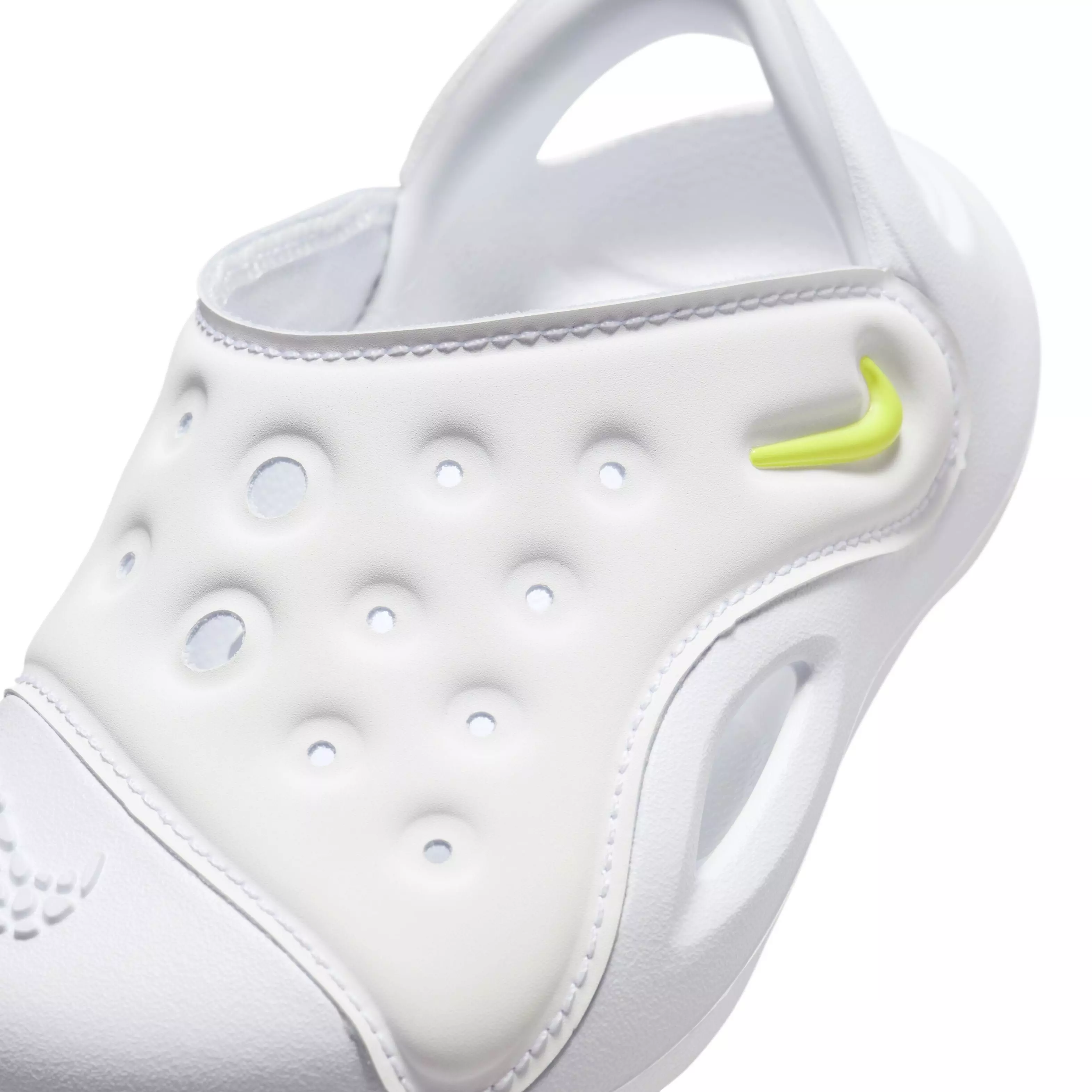 Nike Aqua Swoosh "White/Pure Platinum/Volt" Infant Boys' Sandal - WHITE/PLATINUM/VOLT