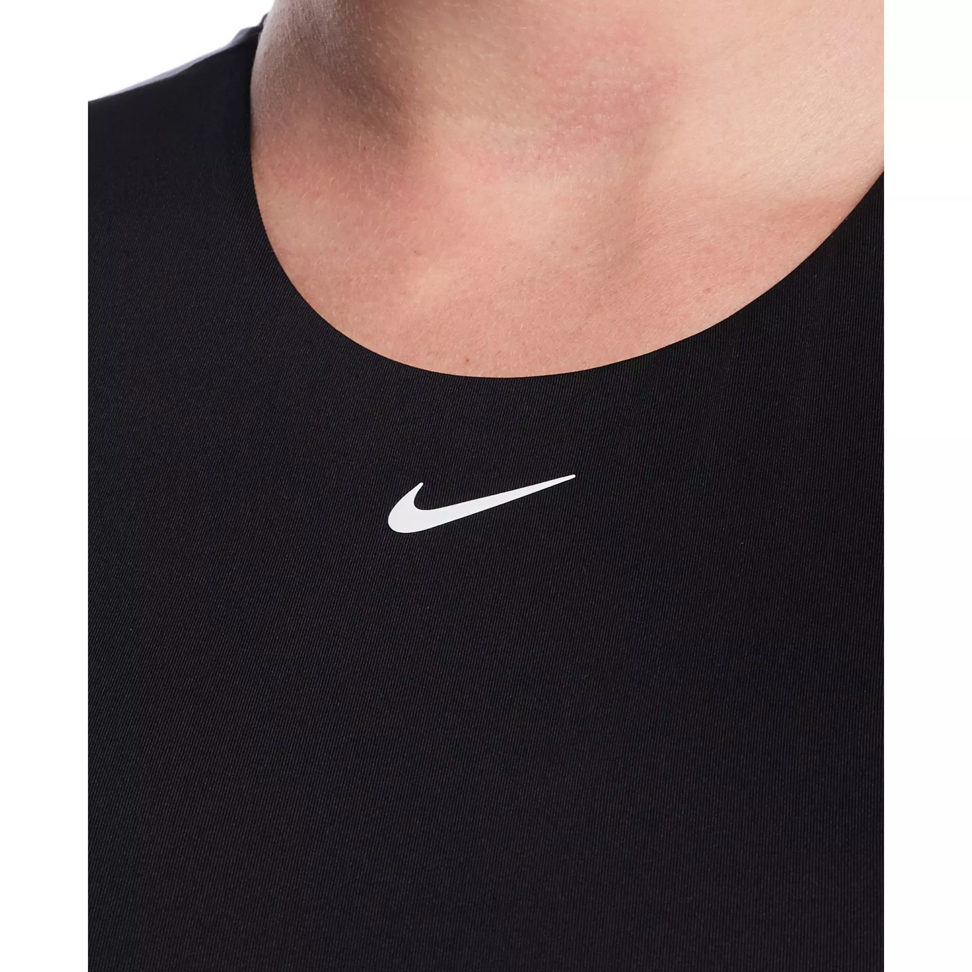 Nike Women's Swim Effortless Essential Cap Sleeve Swim Top - BLACK