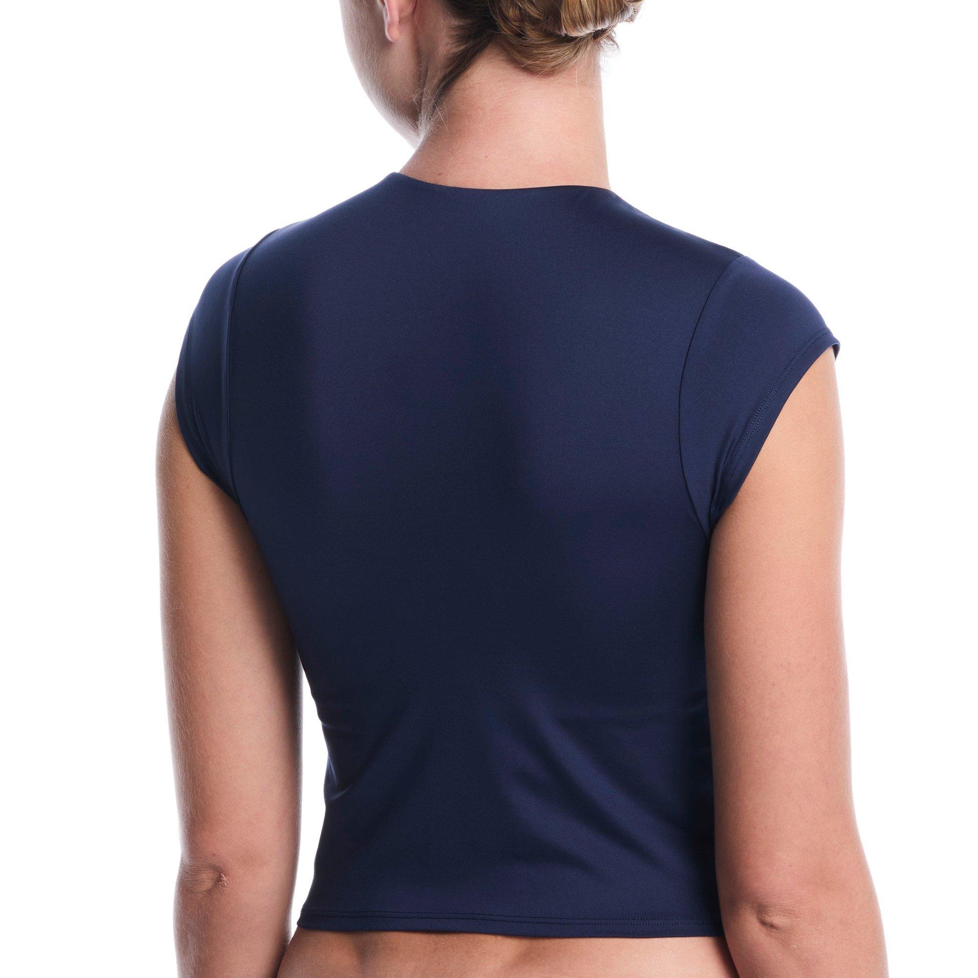 Nike Women's Swim Effortless Essential Cap Sleeve Swim Top - NAVY Thumbnail View 2