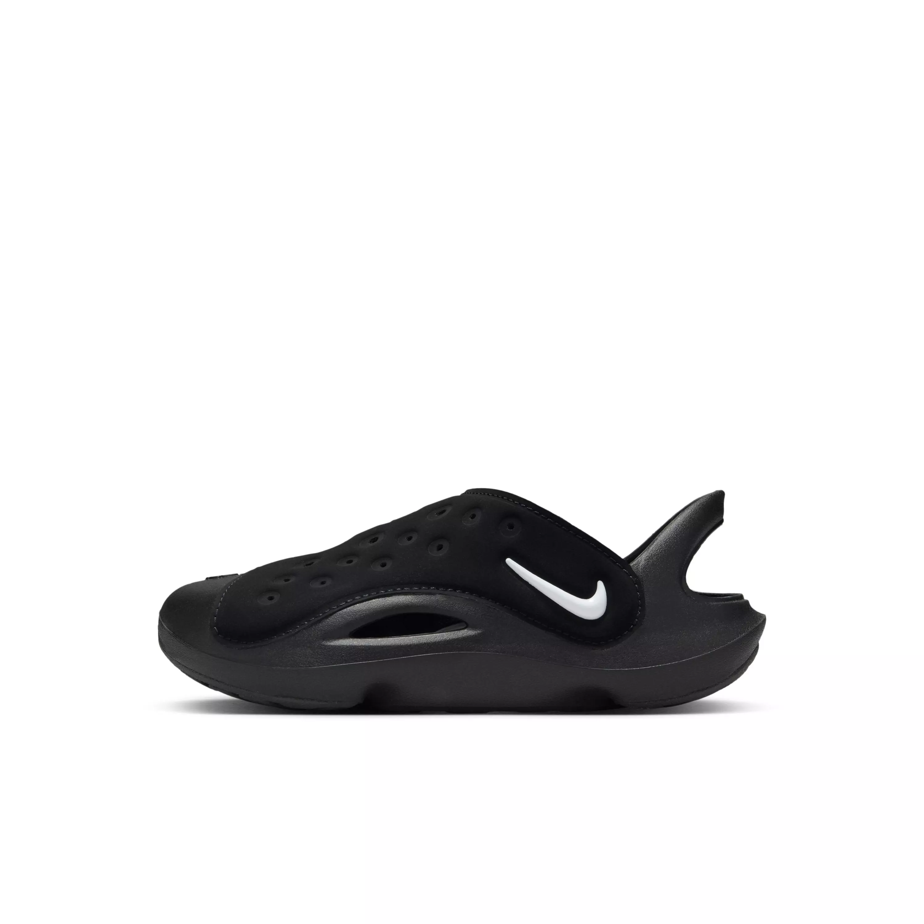 Nike Aqua Swoosh "Black/Anthracite/White" Preschool Boys' Sandal - BLACK/ANTHRACITE/WHITE