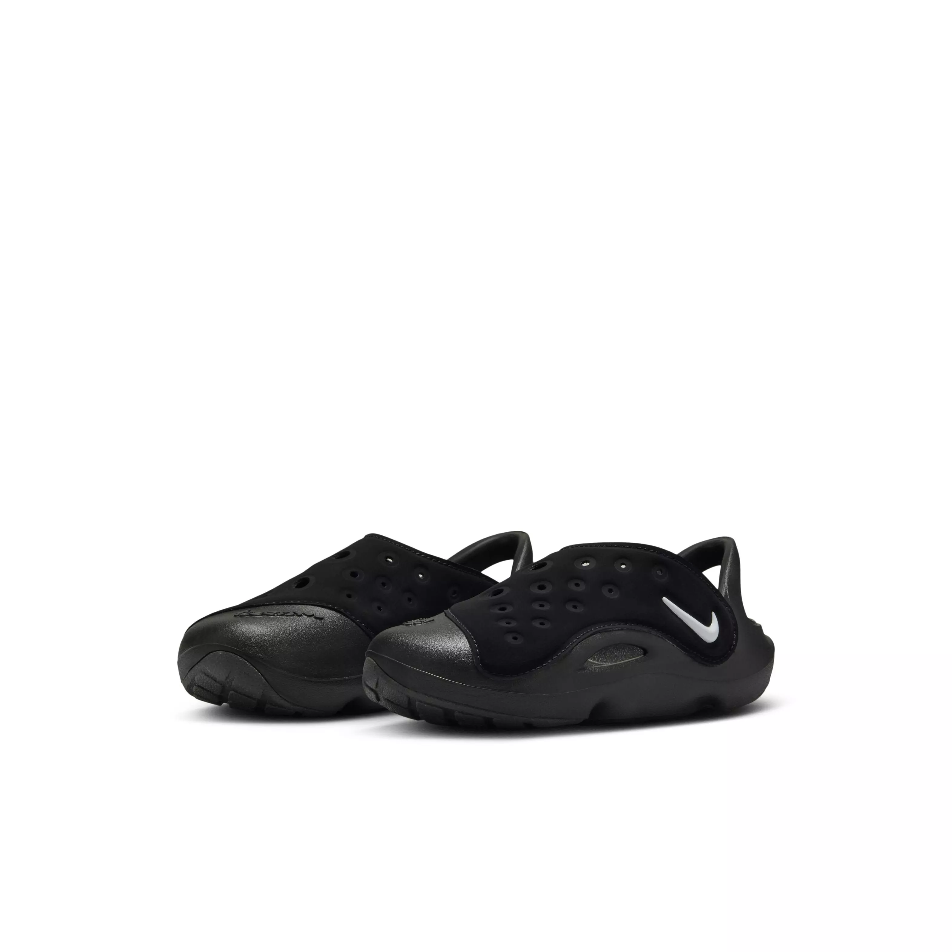 Nike Aqua Swoosh "Black/Anthracite/White" Preschool Boys' Sandal - BLACK/ANTHRACITE/WHITE
