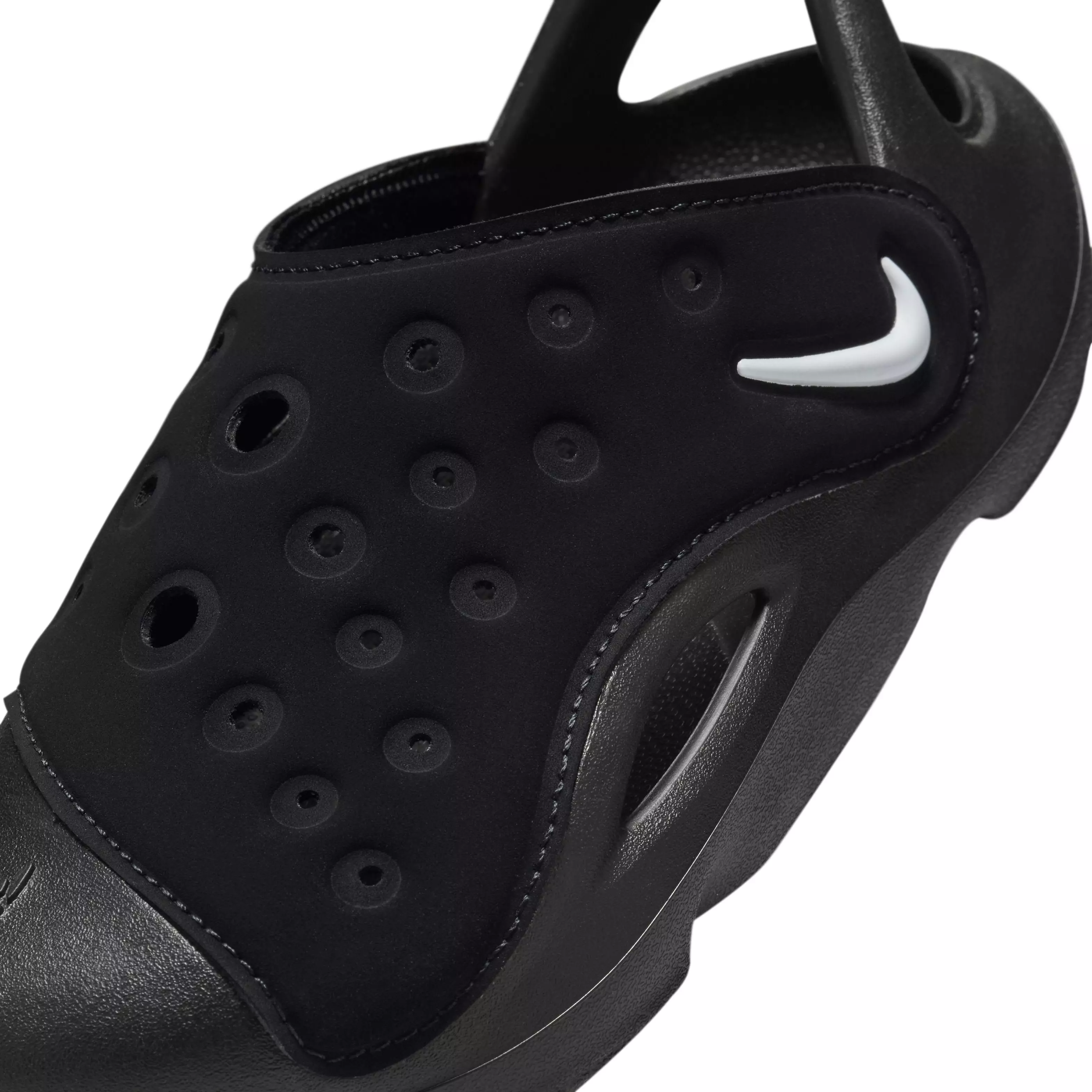 Nike Aqua Swoosh "Black/Anthracite/White" Preschool Boys' Sandal - BLACK/ANTHRACITE/WHITE