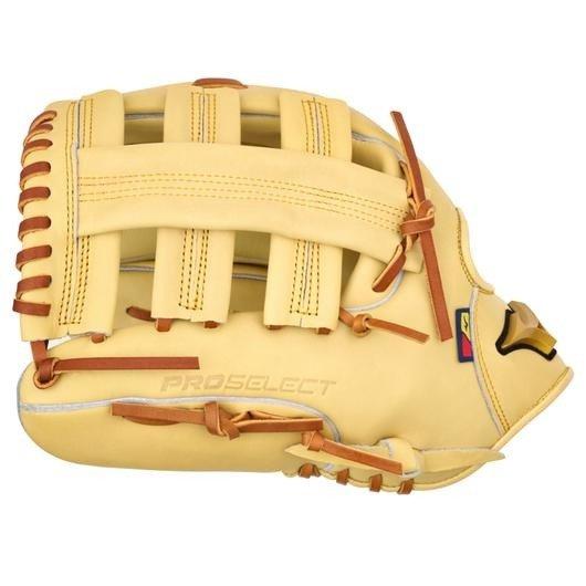 Mizuno GPS-70D Pro Select 12.75" Premium Outfielder Baseball Glove LHT - CAMEL Thumbnail View 4