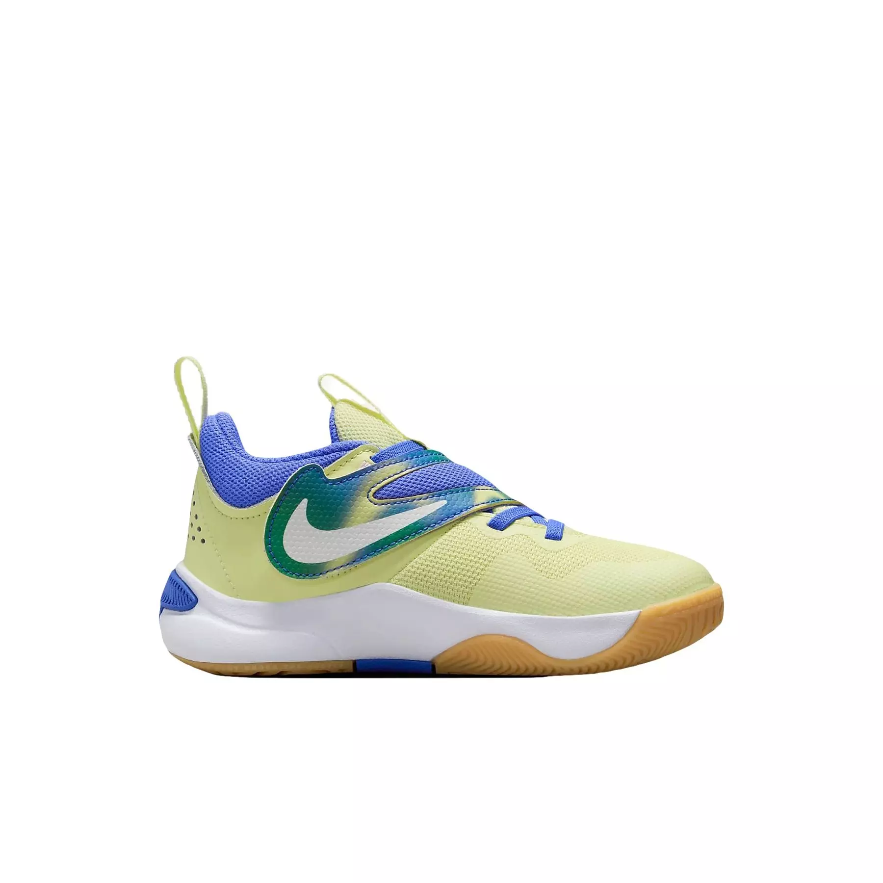 Nike Team Hustle D 11 SE "Green/Pink/Stadium Green/LT Ultramarine" Preschool Girls' Basketball Shoe - GREEN/MD PINK/GREEN/LT ULTRAMARINE