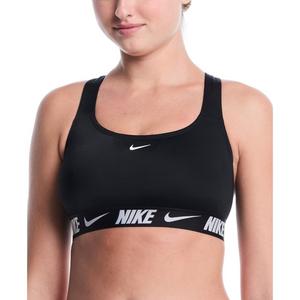 Nike Women's Swim Logo Tape Racerback Bikini Top