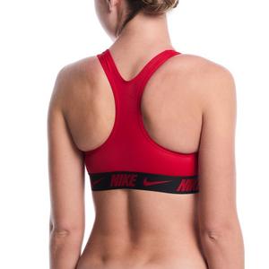Nike Women's Swim Logo Tape Racerback Bikini Top