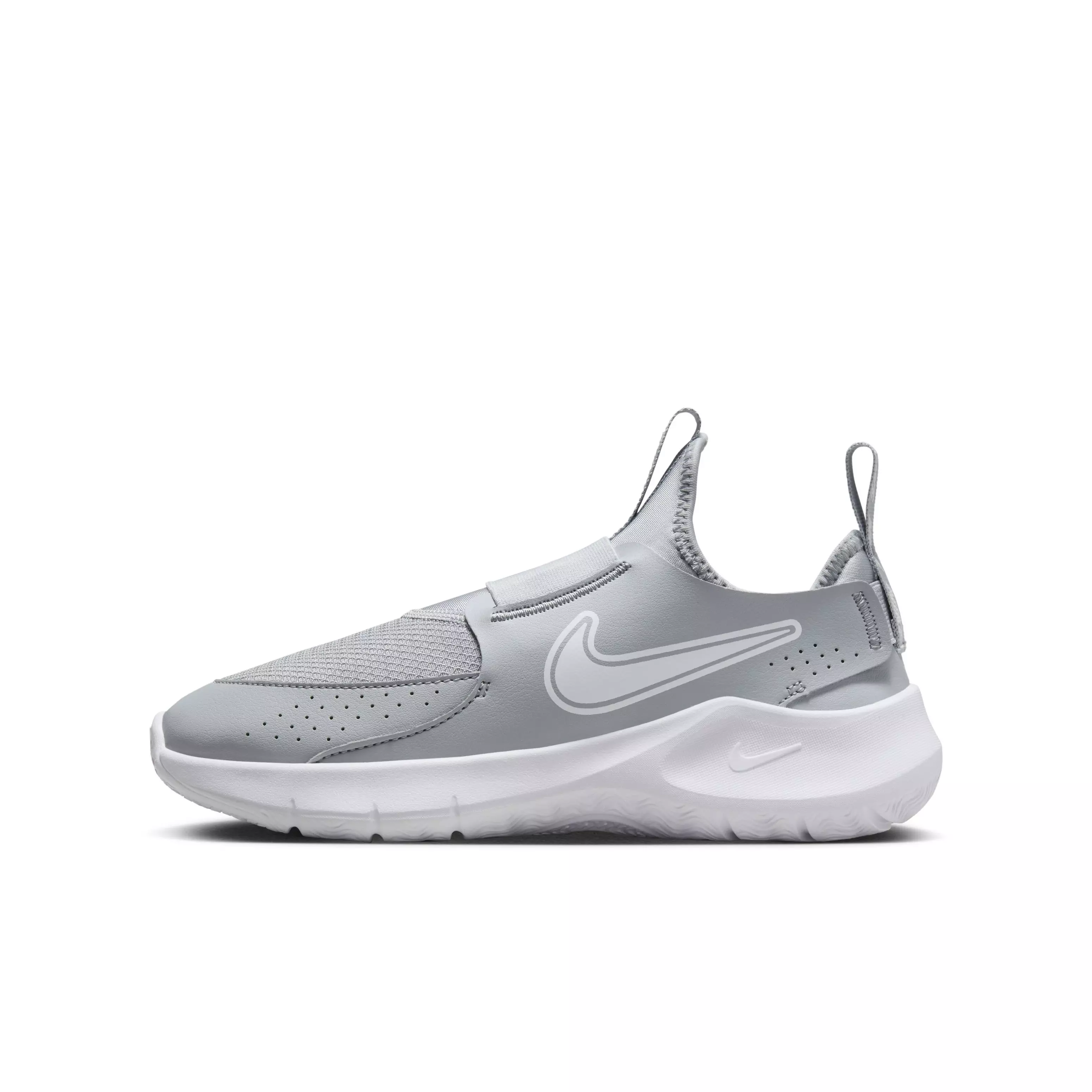 Nike Flex Runner 3 "Wolf Grey/White" Grade School Boys' Running Shoe - GREY/WHITE