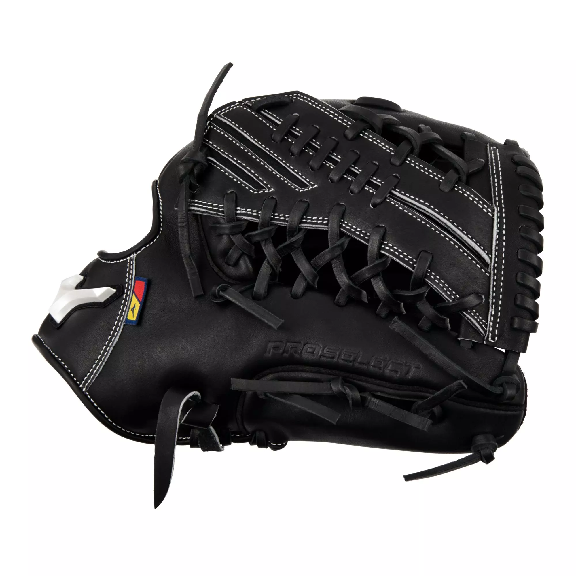 Mizuno GPS-71D Pro Select 12.75" Premium Outfielder Baseball Glove LHT - BLACK