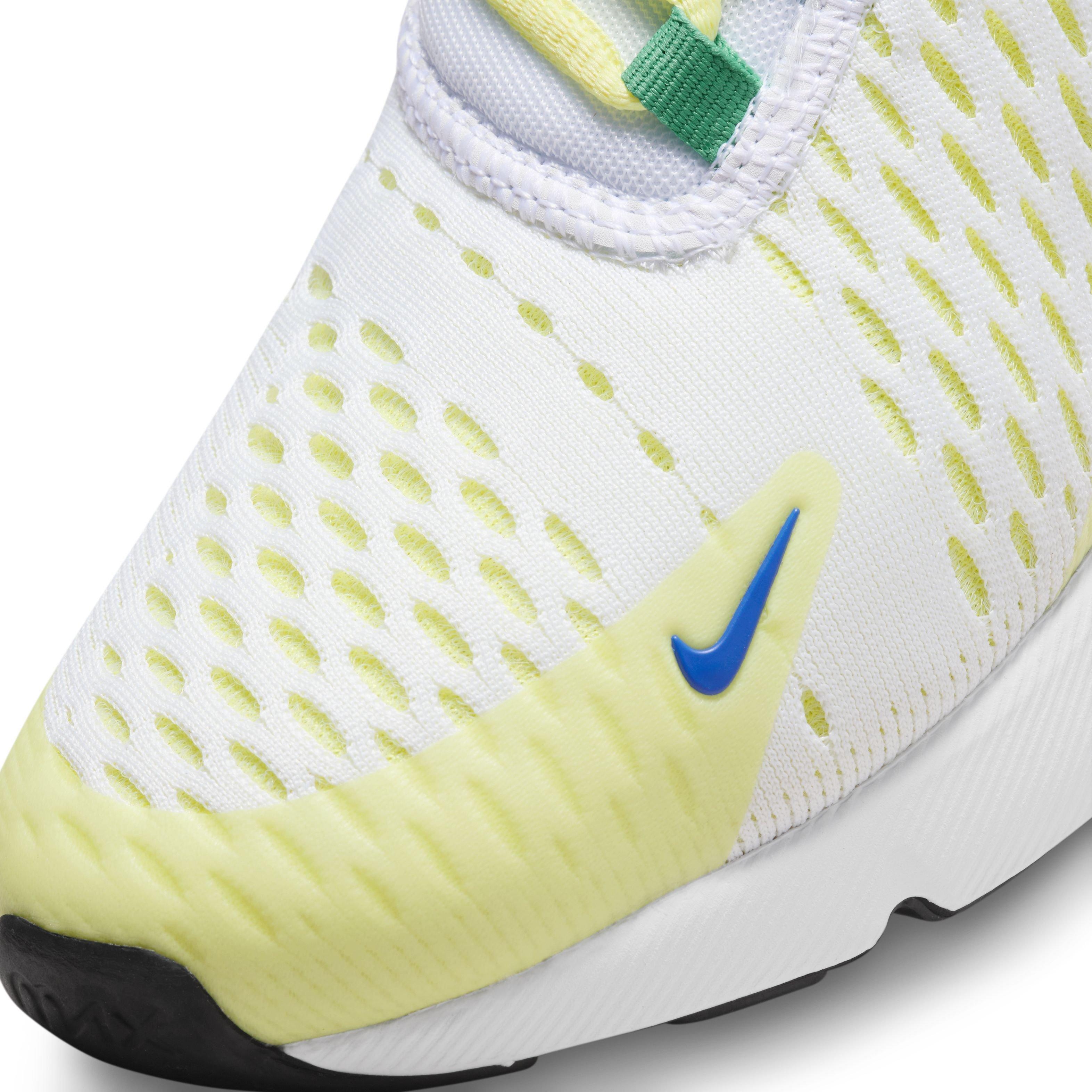 Nike Air Max 270 White Light Lemon Twist Stadium Green Game Royal Grade School Kids Shoe Hibbett