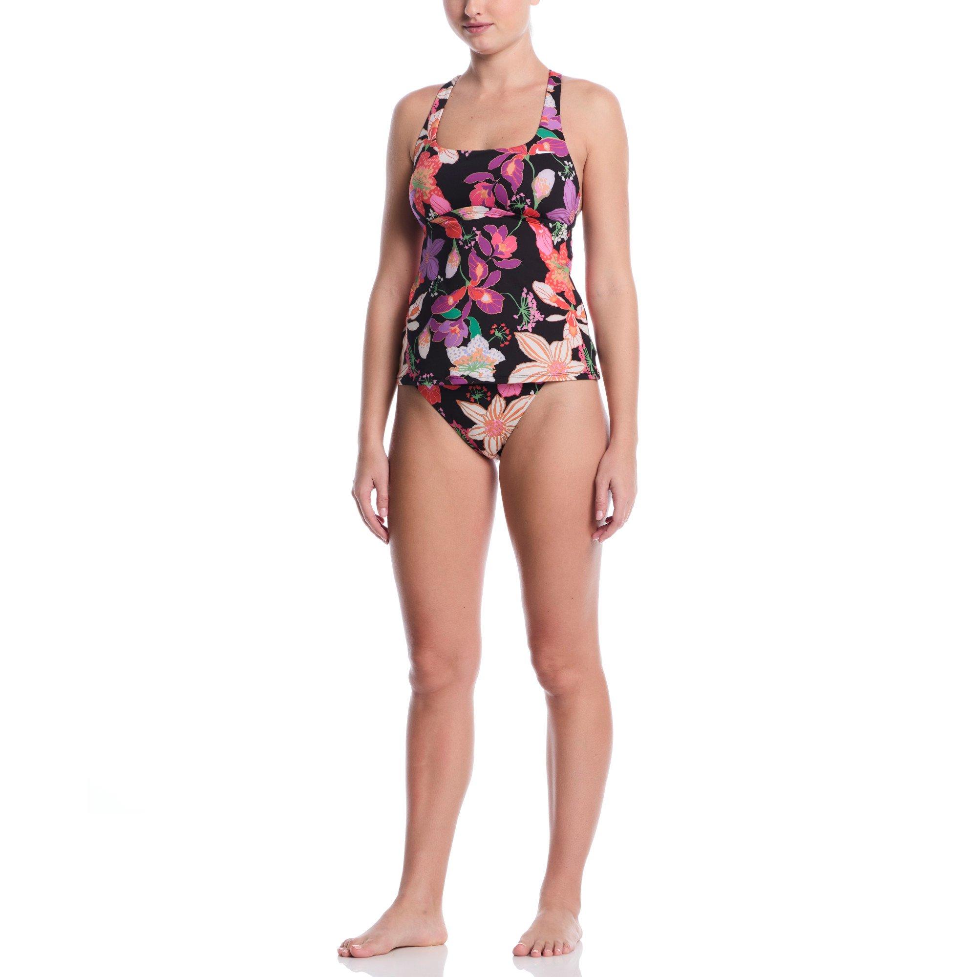 Nike Women's Swim Square Neck Tankini - BLACK Thumbnail View 5