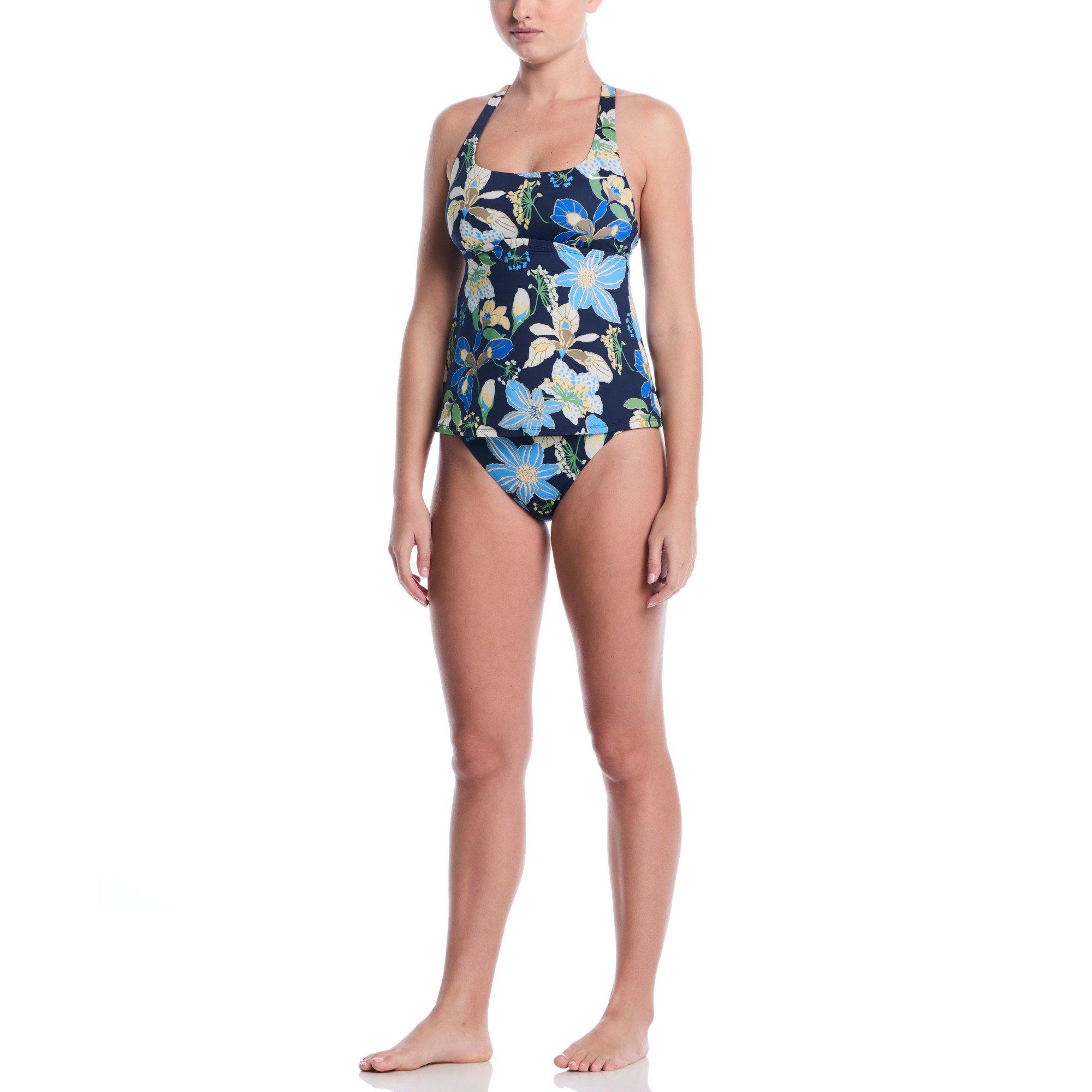 Nike Women's Swim Square Neck Tankini - NAVY Thumbnail View 5