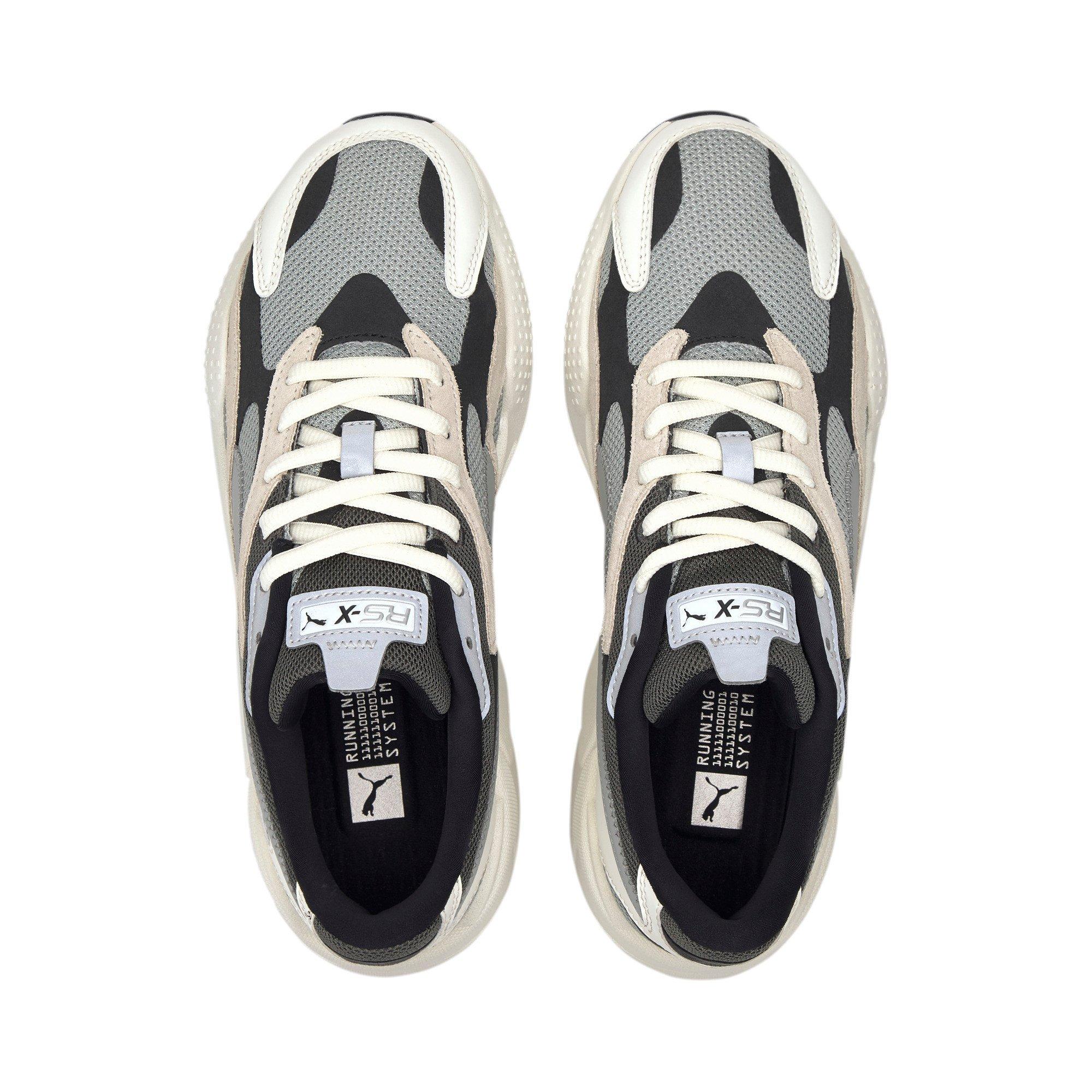 black white and grey pumas
