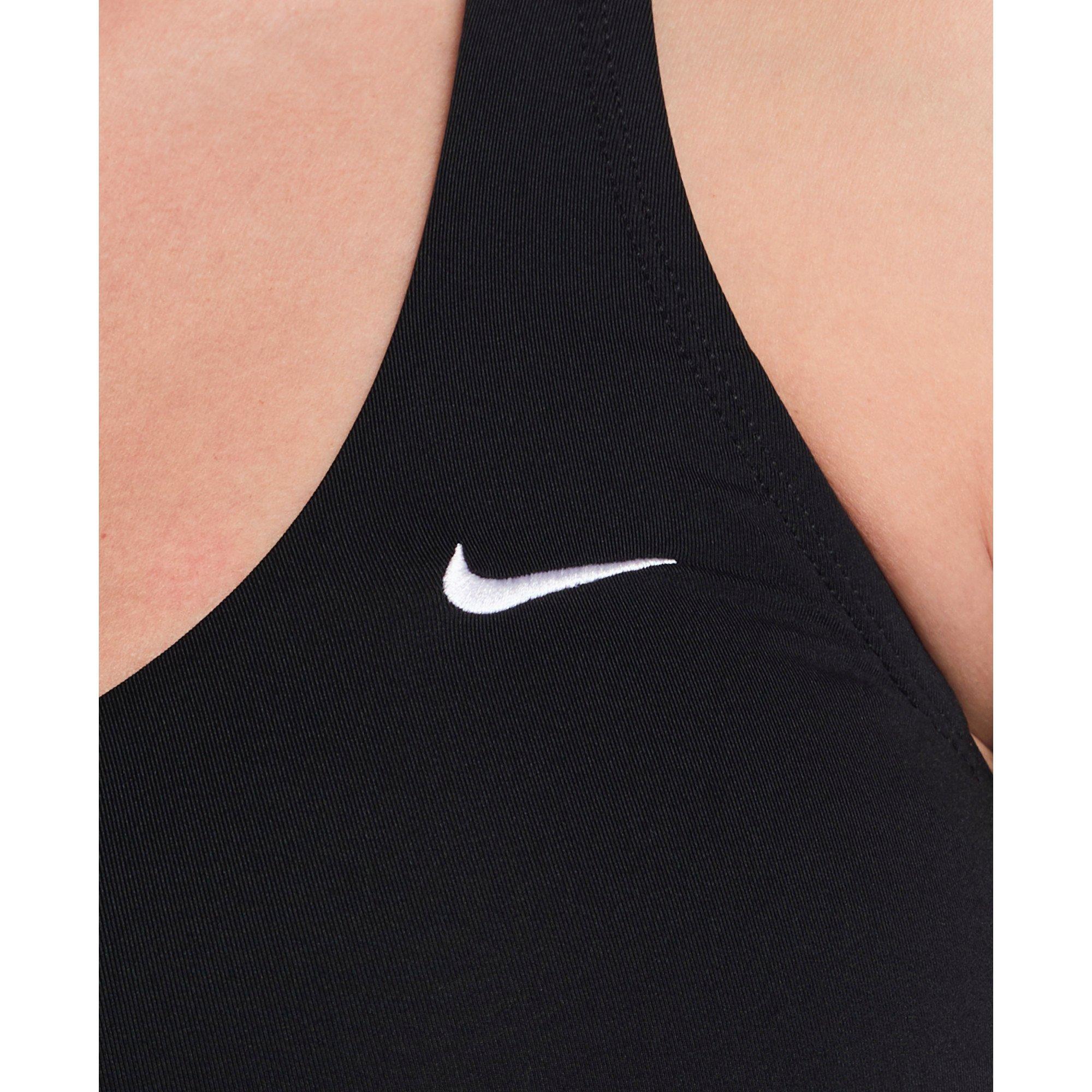 Nike Women's Swim Scoop Neck Tankini - BLACK Thumbnail View 3