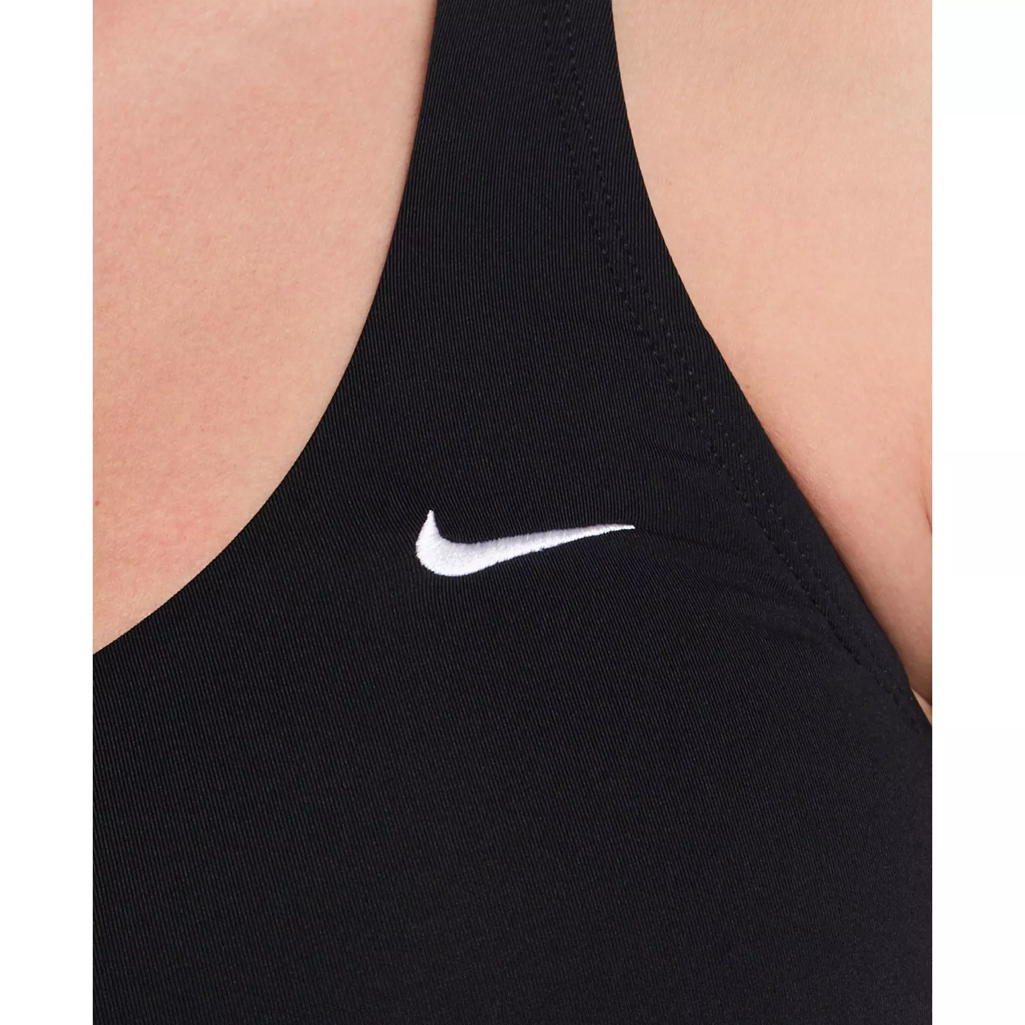 Nike Women's Swim Scoop Neck Tankini - BLACK