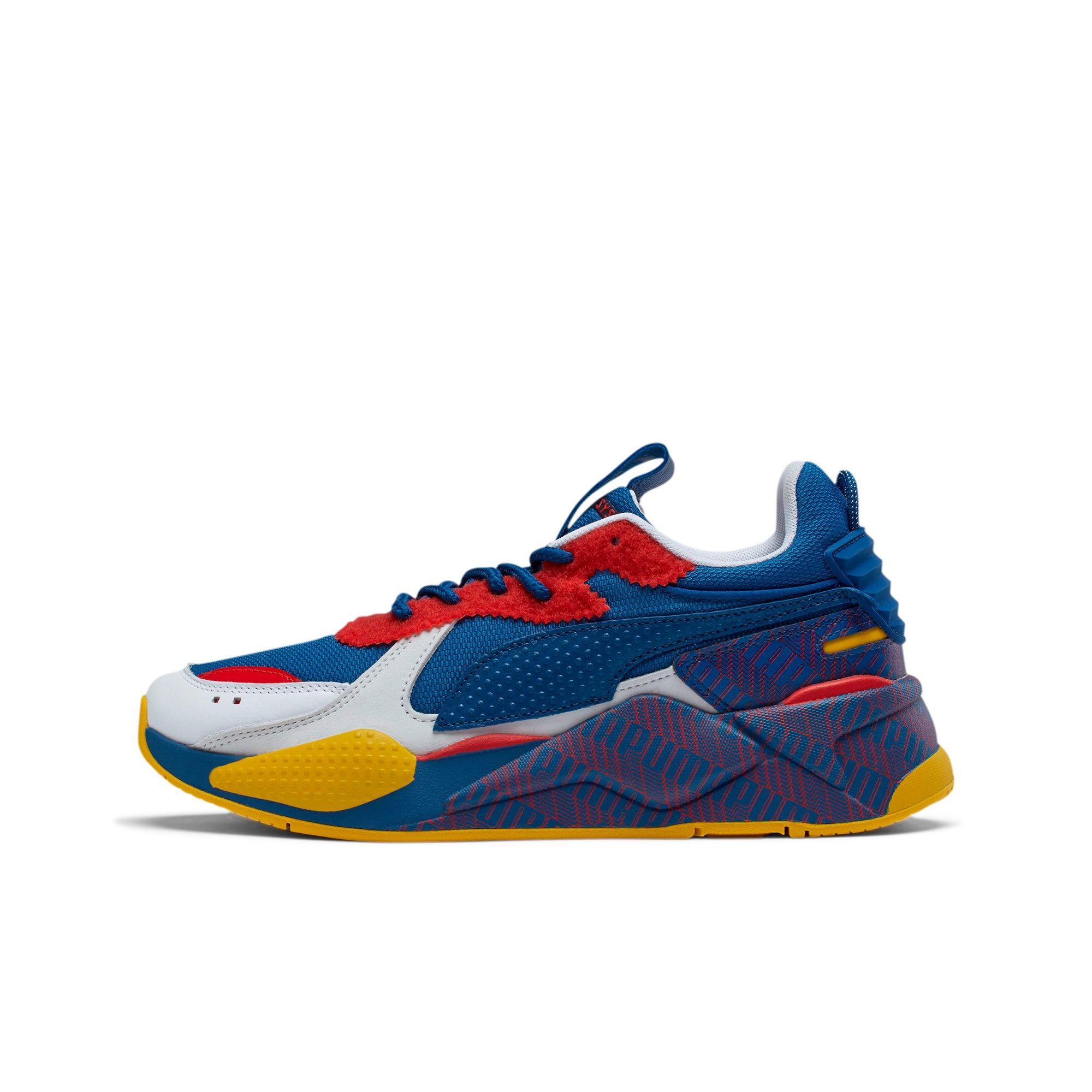 puma blue and yellow shoes