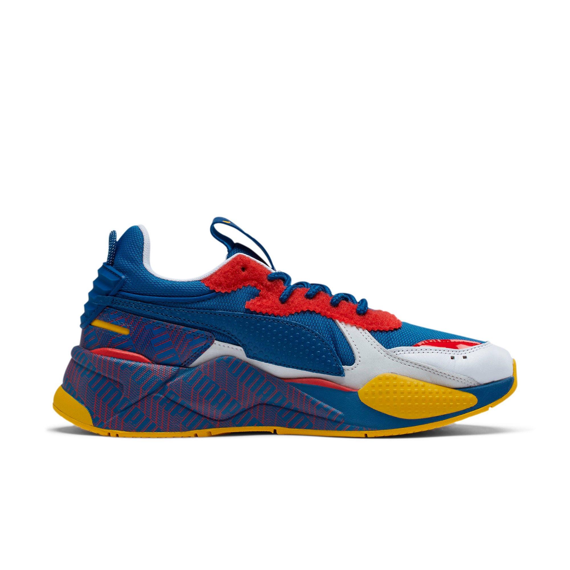 puma shoes red yellow blue
