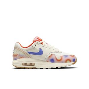 Nike Air Max 1 SE "Sail/Blue Joy/Safety Orange/Football Grey" Grade School Girls' Shoe