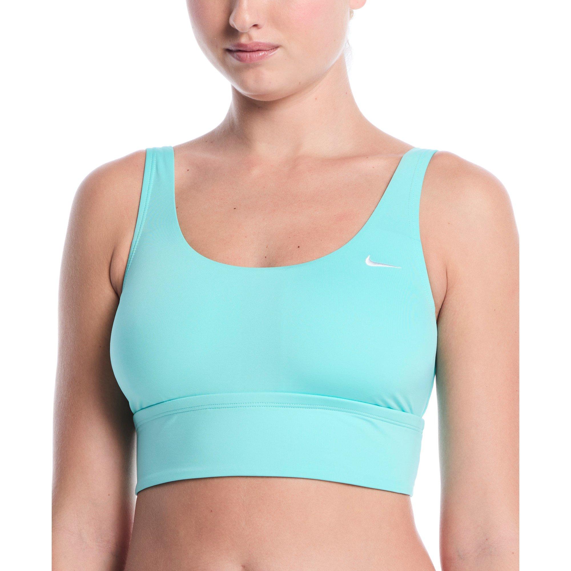 Nike Women's Swim Scoop Neck Midkini - TURQUOISE Thumbnail View 1