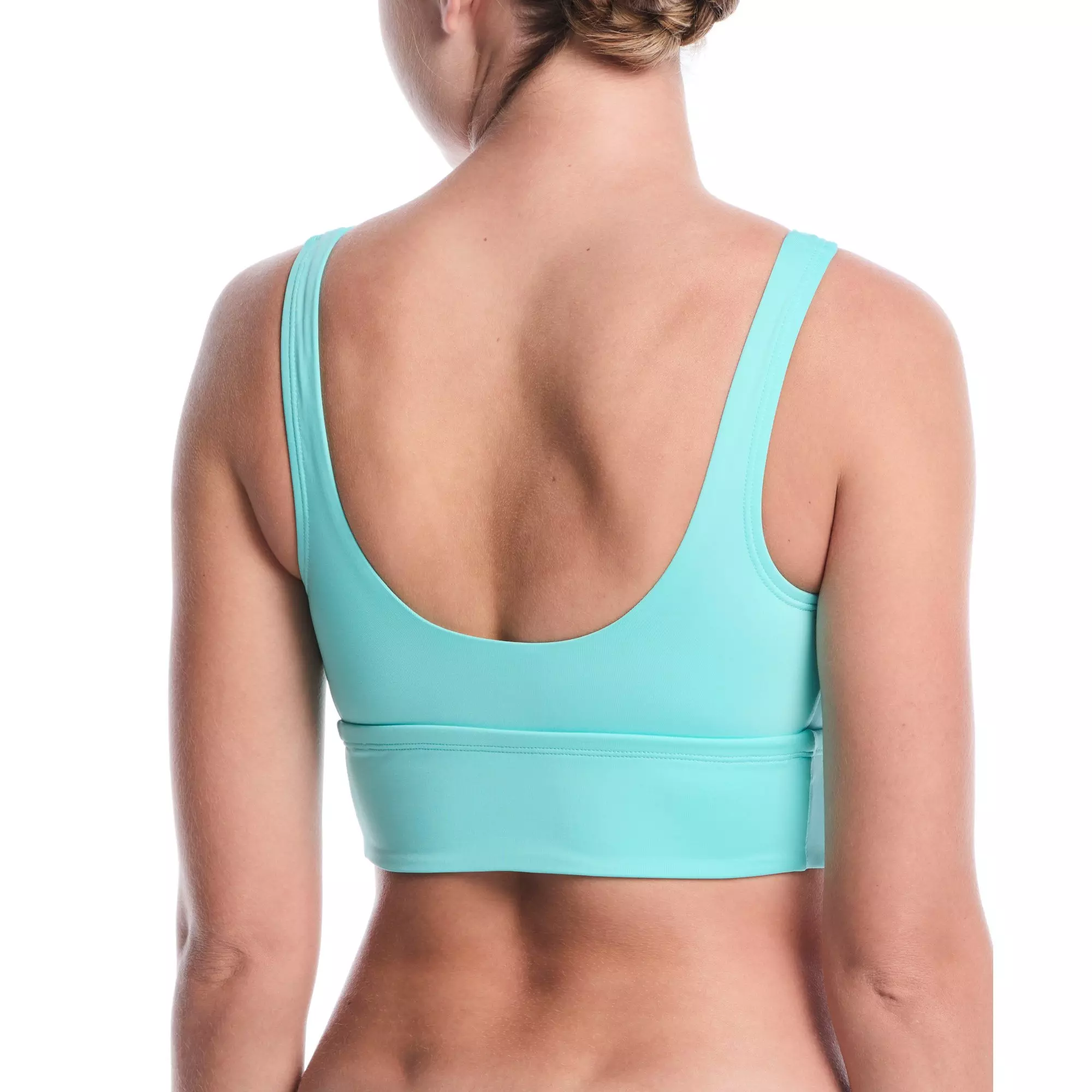 Nike Women's Swim Scoop Neck Midkini - TURQUOISE