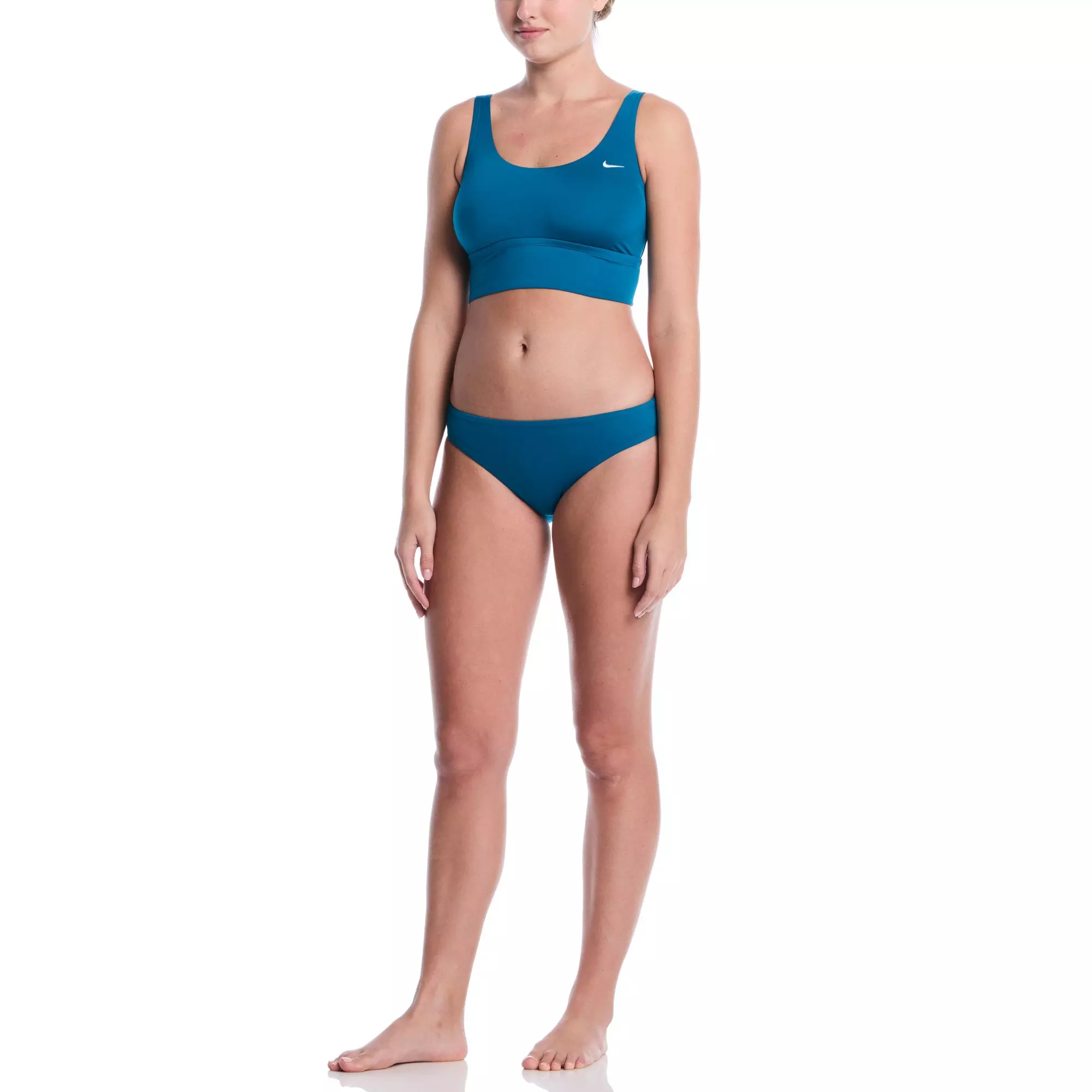 Nike Women's Swim Scoop Neck Midkini - TEAL