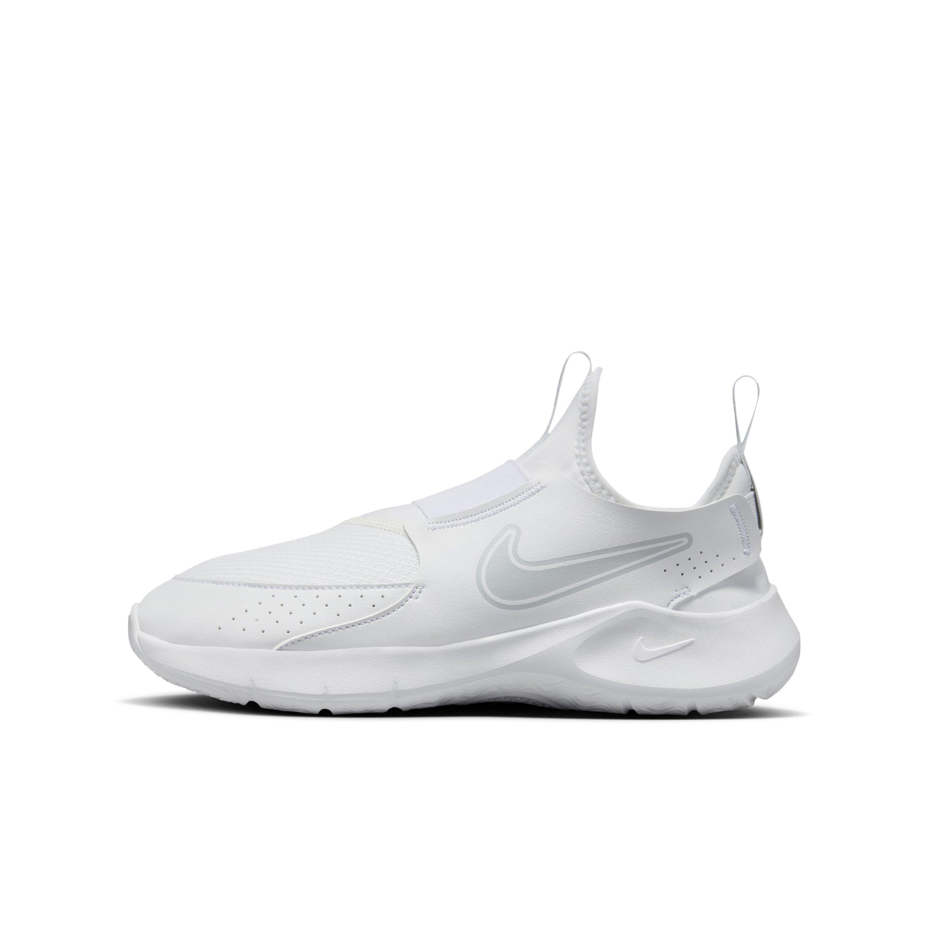 Nike Flex Runner 3 Grade School Girls' "White/White/Pure Platinum" Running Shoe
