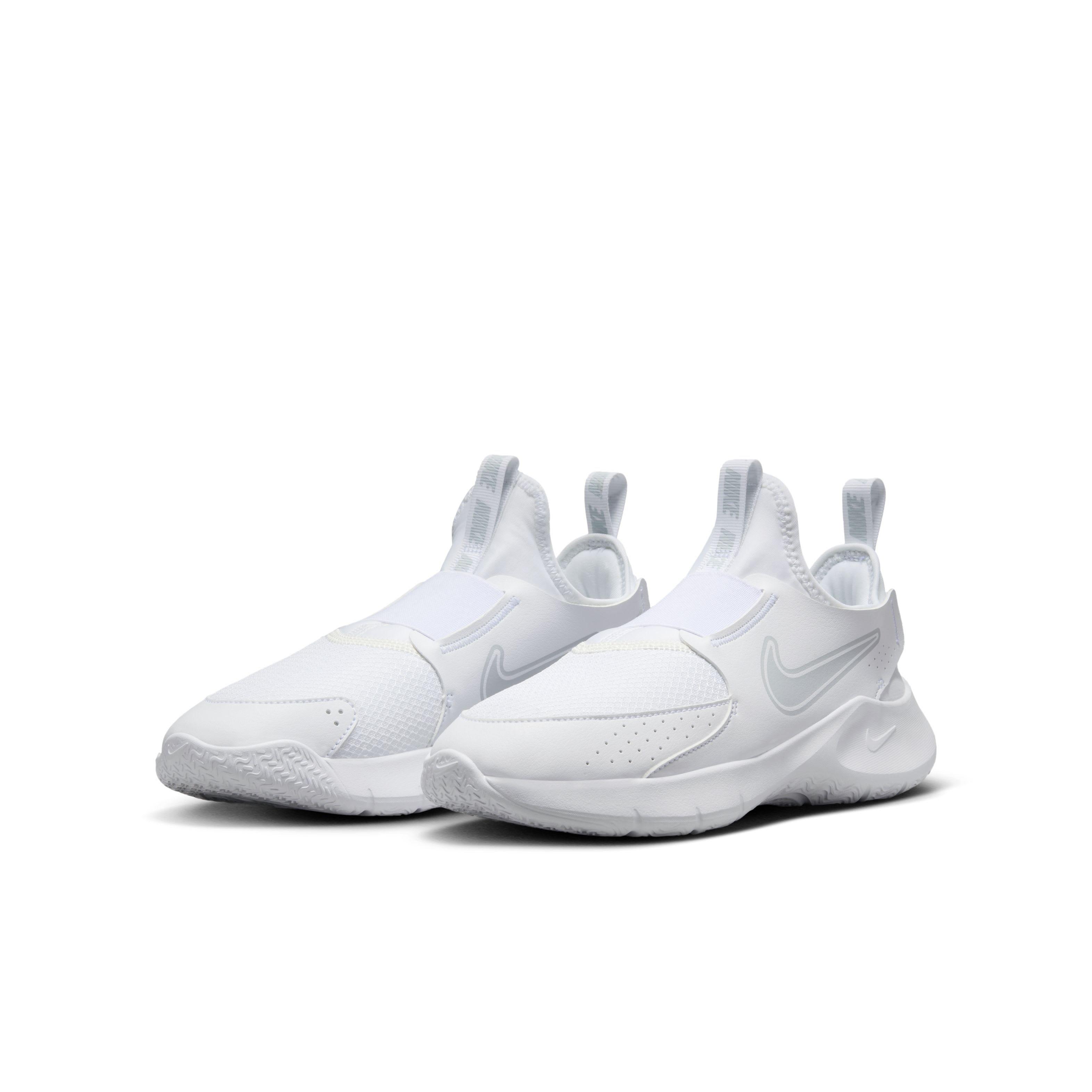 Nike Flex Runner 3 Grade School Girls' "White/White/Pure Platinum" Running Shoe