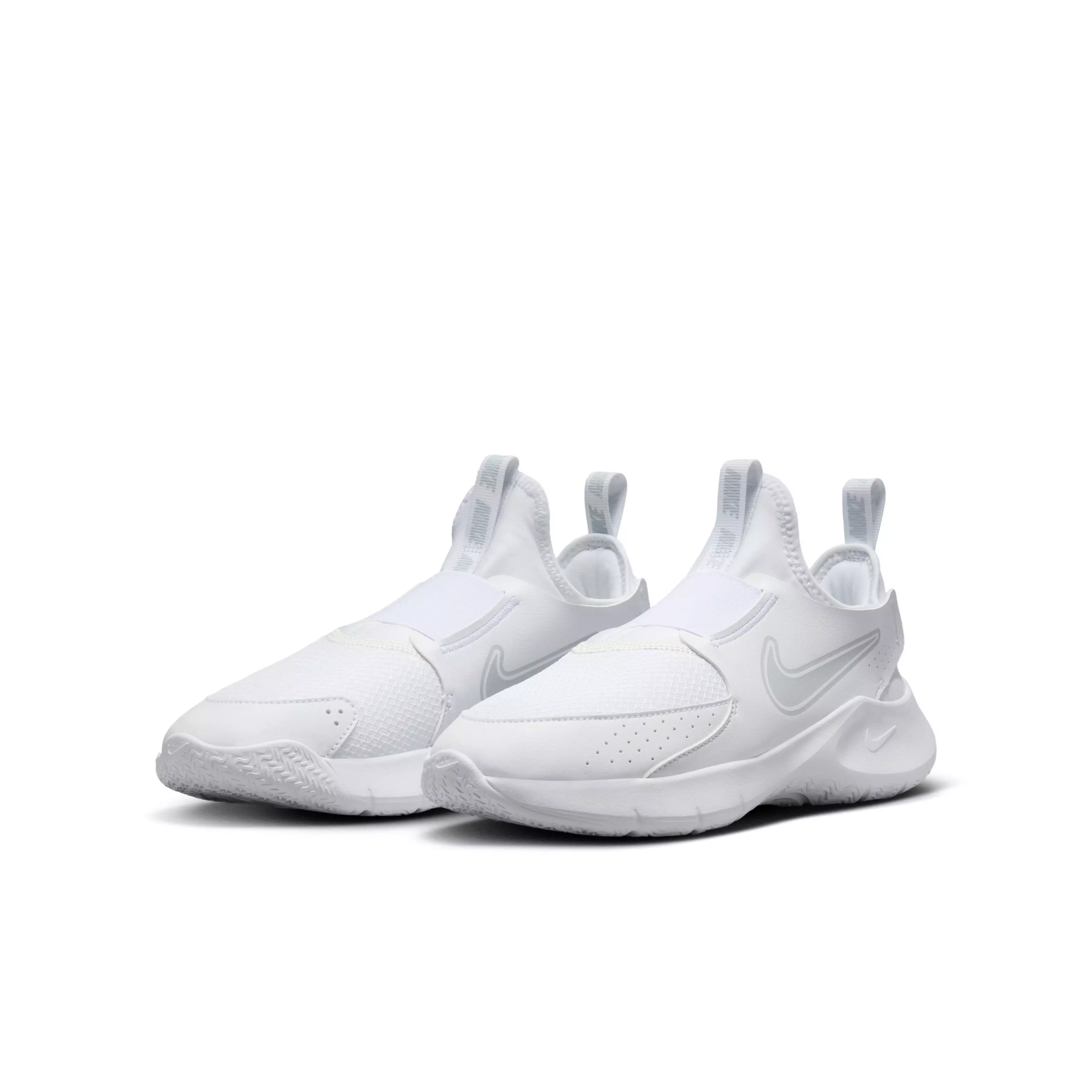 Nike Flex Runner 3 "White/White/Pure Platinum" Grade School Girls' Running Shoe - WHITE/WHITE/PLATINUM