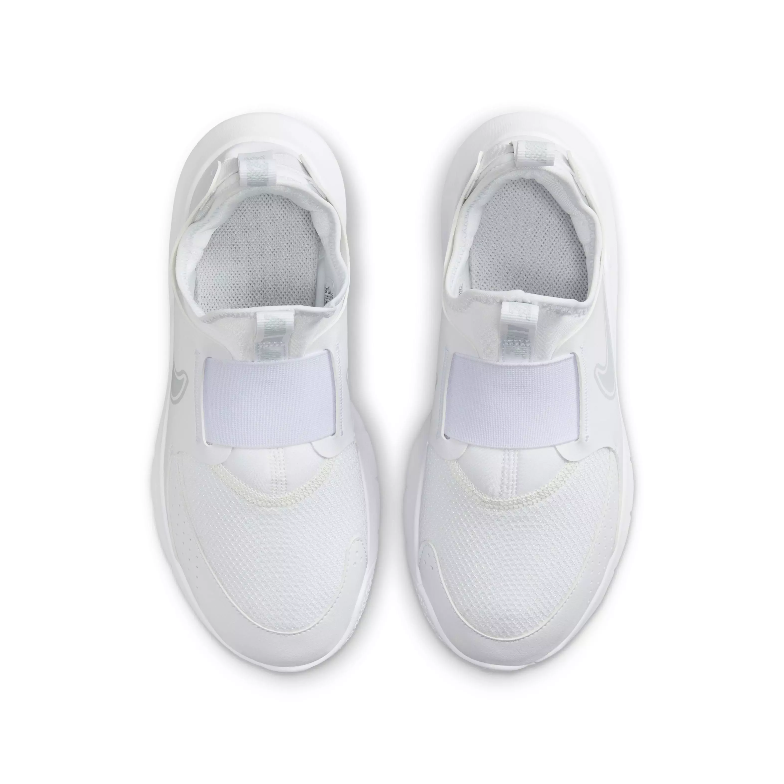 Nike Flex Runner 3 "White/White/Pure Platinum" Grade School Girls' Running Shoe - WHITE/WHITE/PLATINUM