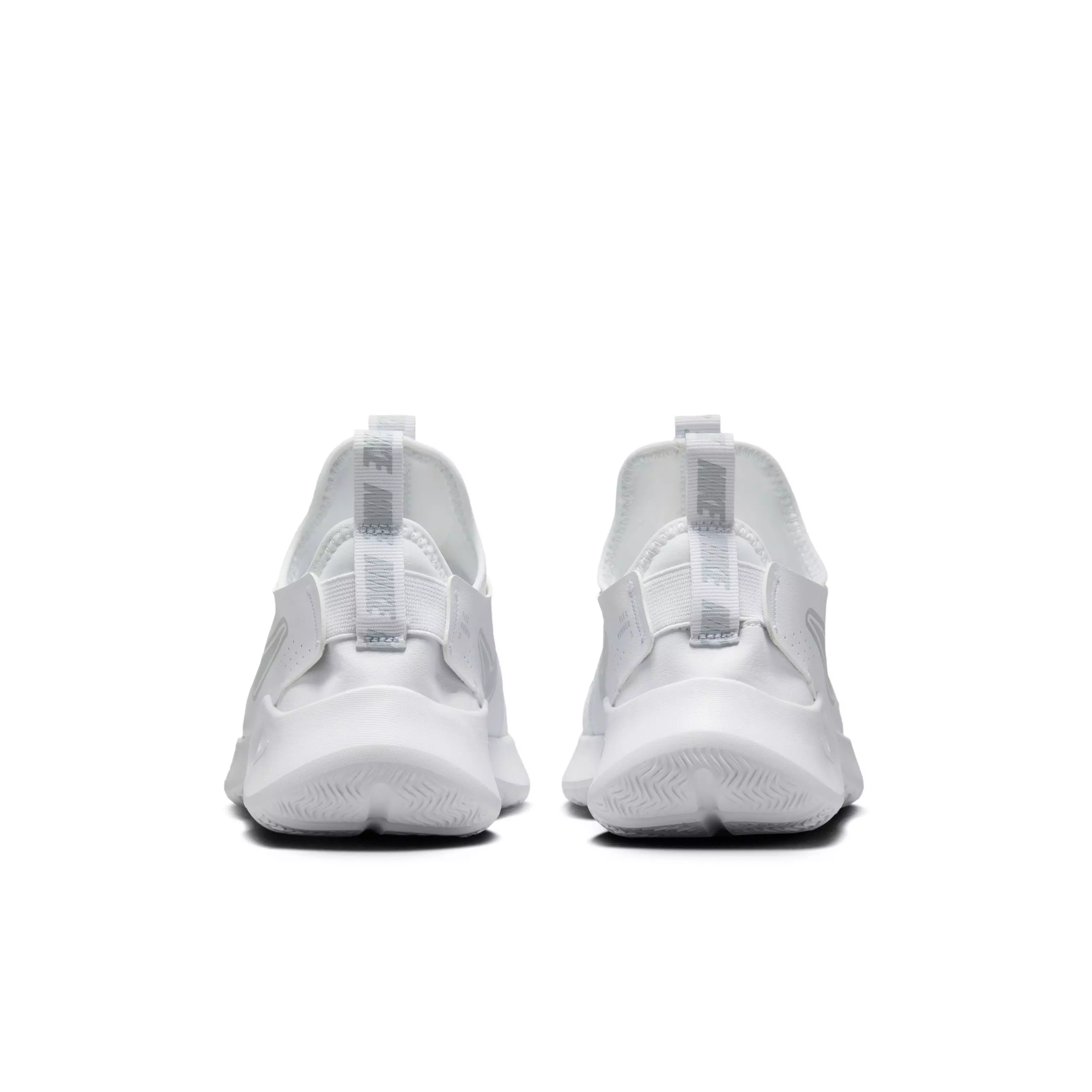 Nike Flex Runner 3 "White/White/Pure Platinum" Grade School Girls' Running Shoe - WHITE/WHITE/PLATINUM