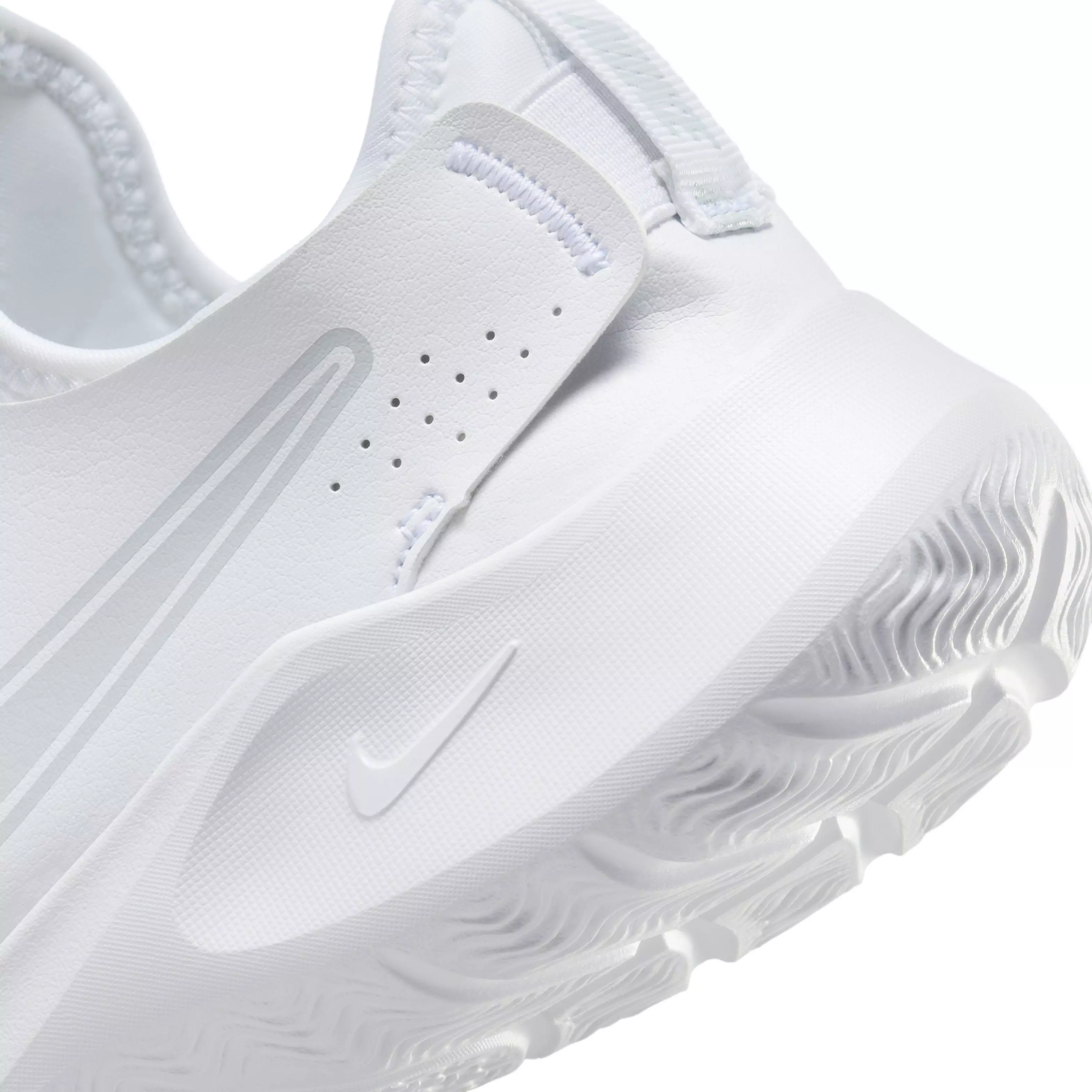 Nike Flex Runner 3 "White/White/Pure Platinum" Grade School Girls' Running Shoe - WHITE/WHITE/PLATINUM