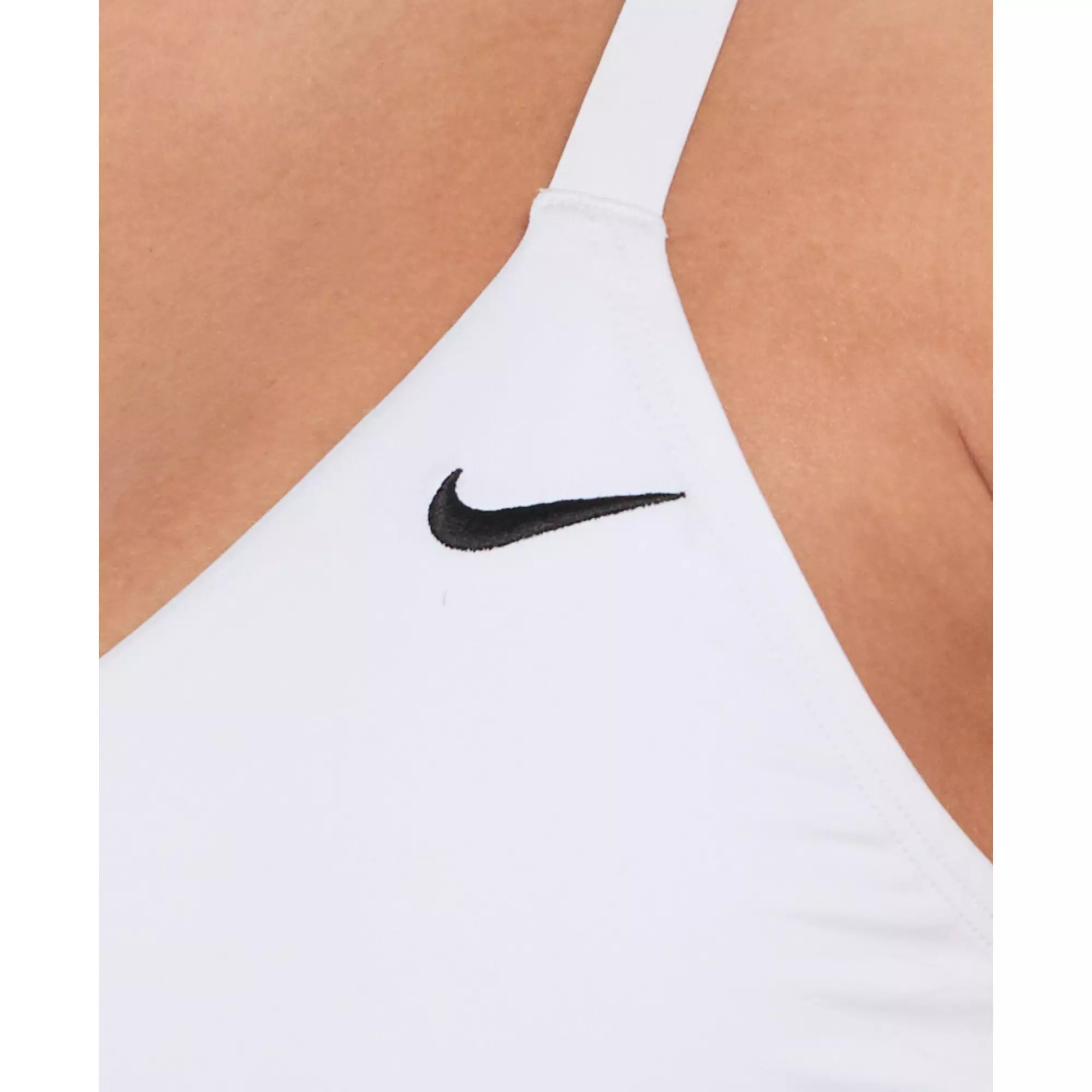 Nike Women's Swim V-Neck Color Block Midkini - BLACK/WHITE