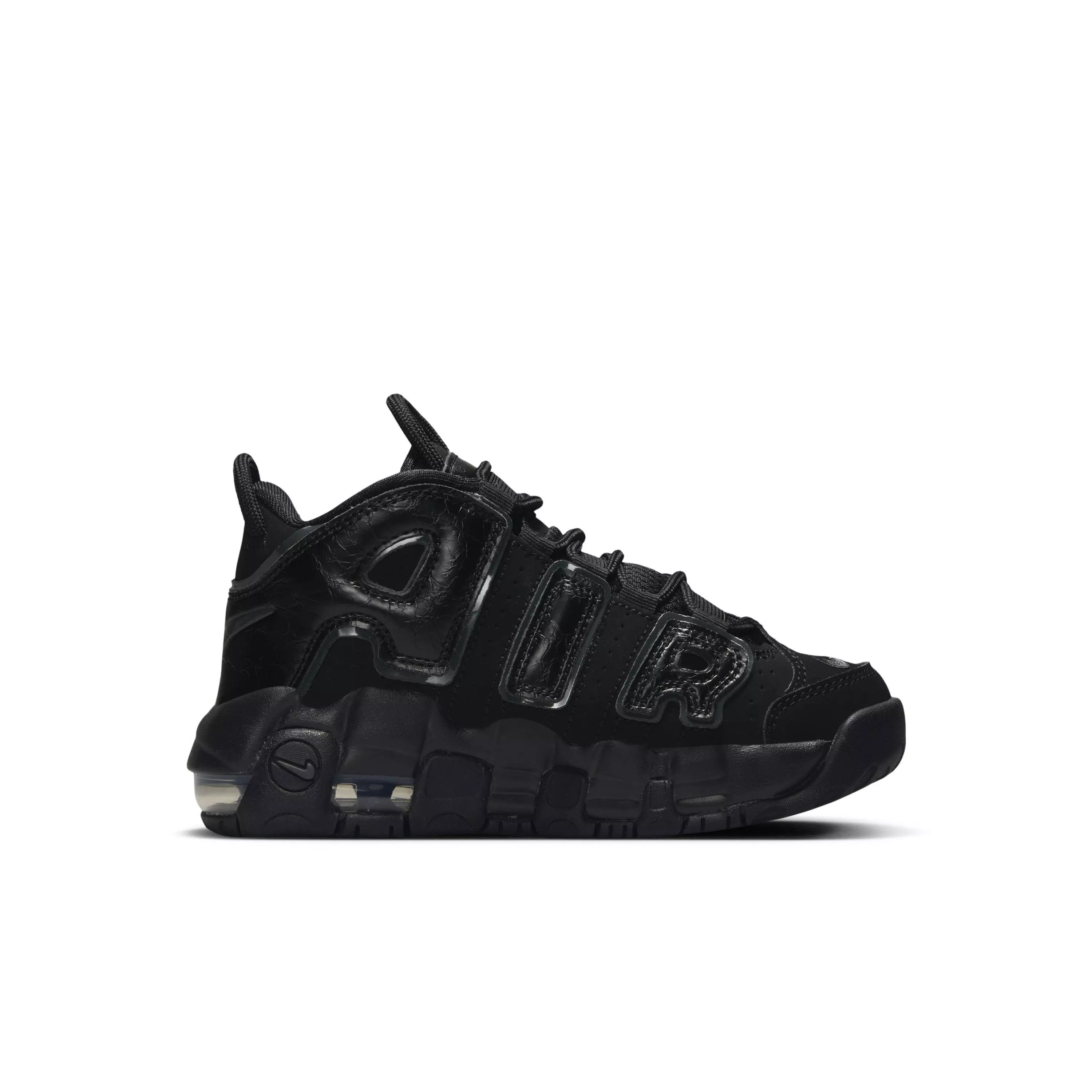 Nike Air More Uptempo "Black/Anthracite" Preschool Boys' Shoe - BLACK