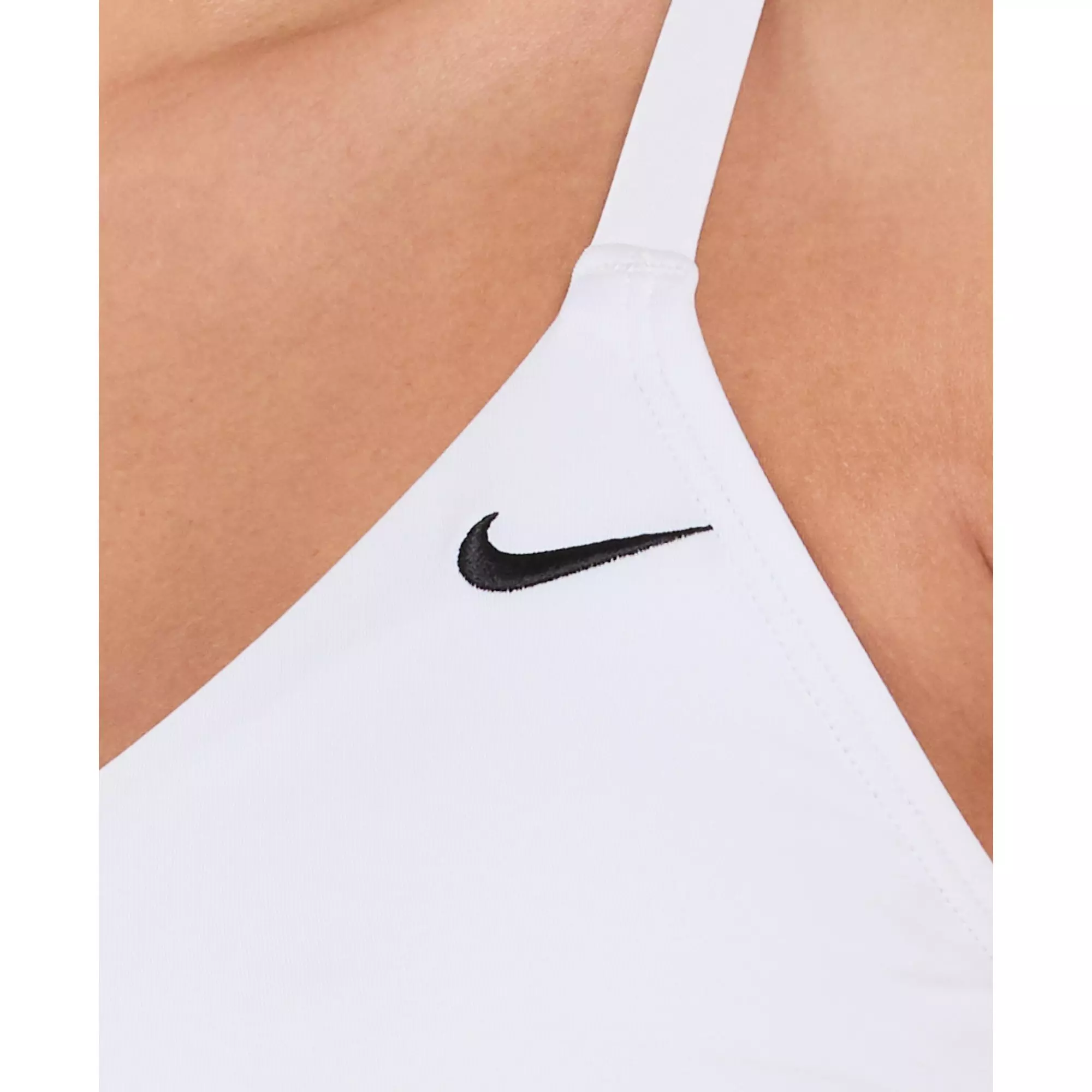 Nike Women's Swim Color Block V-Neck Tankini - BLACK/WHITE