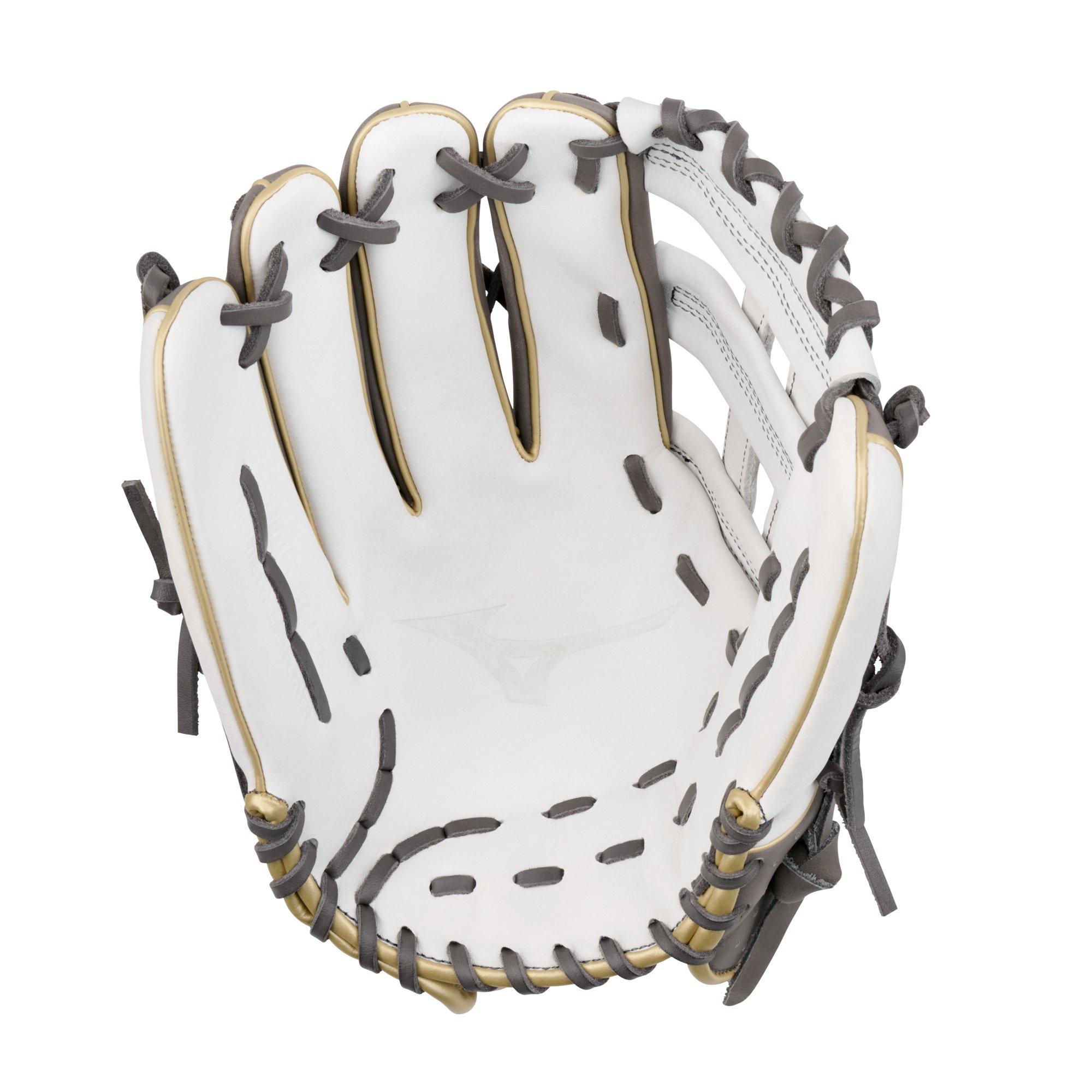 Mizuno MVP Prime GPE1276 12.75" Infield Baseball Glove LHT - GREY/WHITE Thumbnail View 2