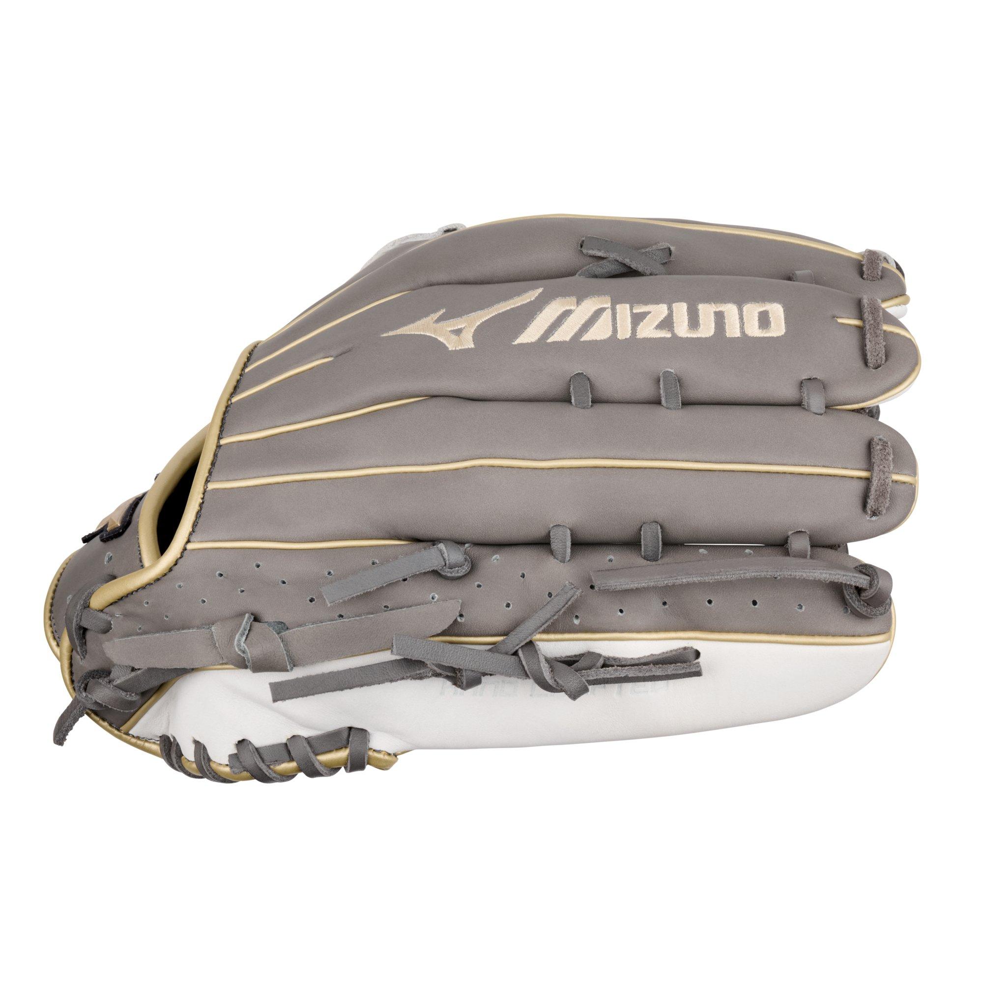 Mizuno MVP Prime GPE1276 12.75" Infield Baseball Glove LHT - GREY/WHITE Thumbnail View 3