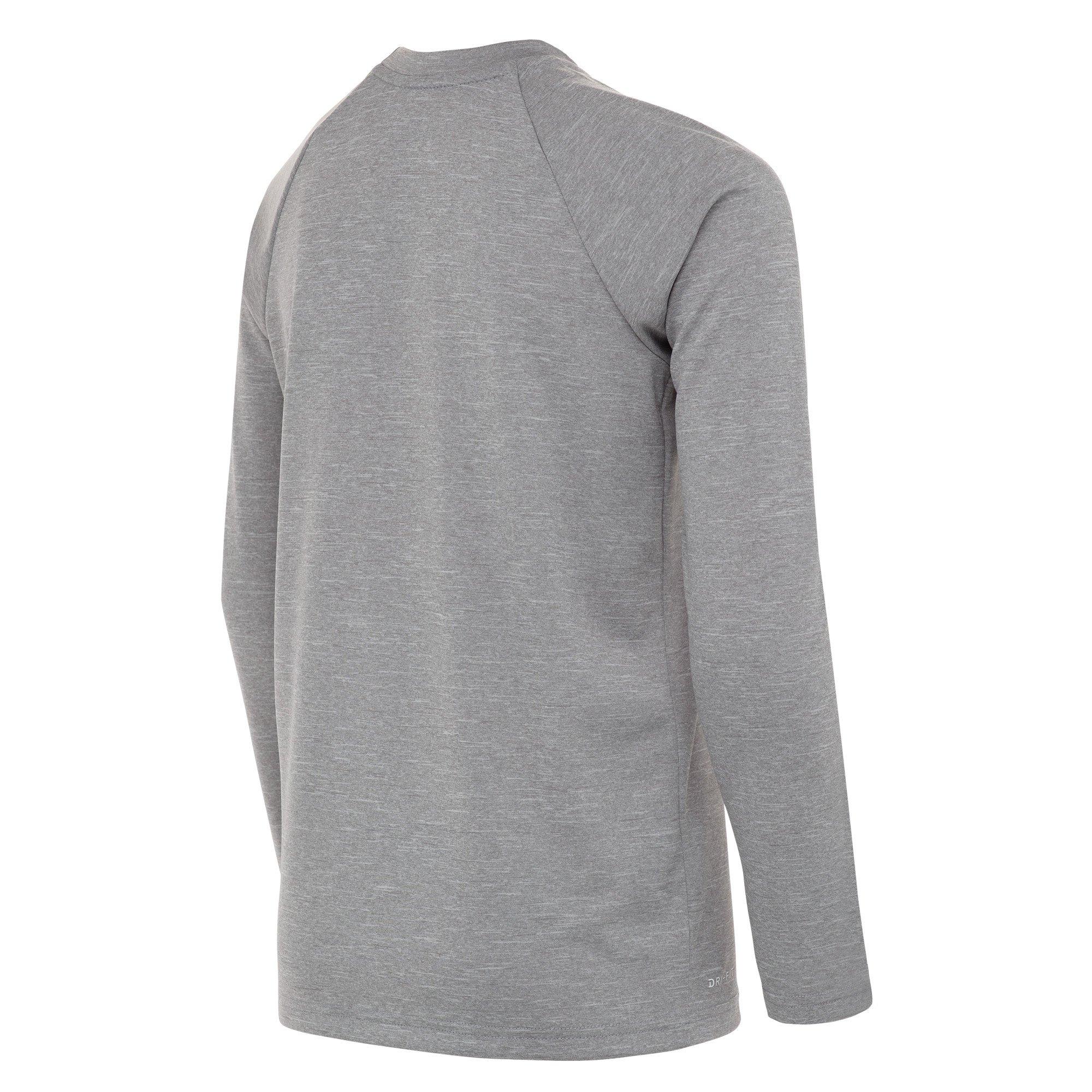 Nike Big Boys' Swim Hydroguard Heather Essentials Dri-FIT UV Long Sleeve Swim Top - GREY Thumbnail View 2